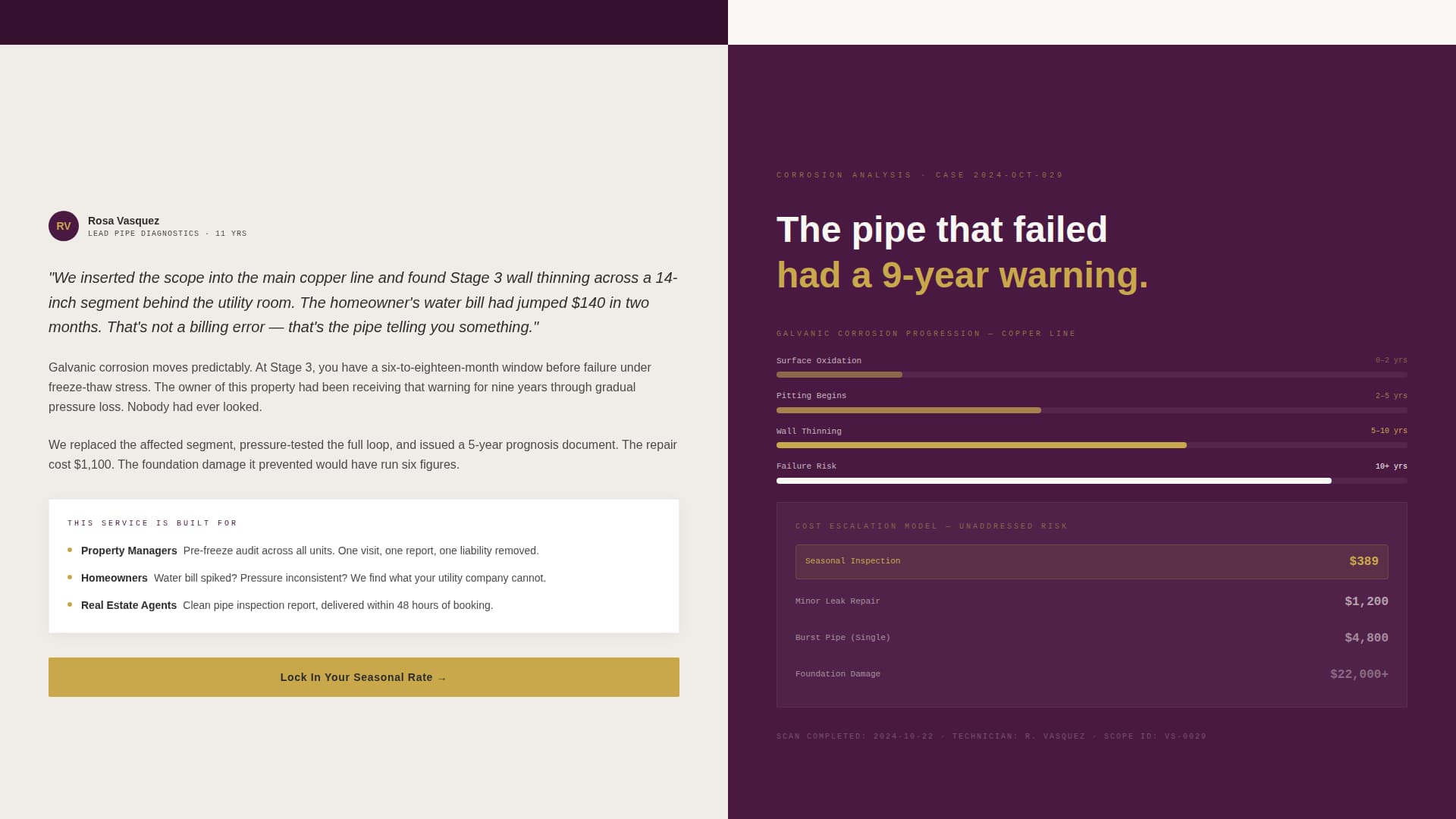 Valve - Precision Plumber Landing Page Template