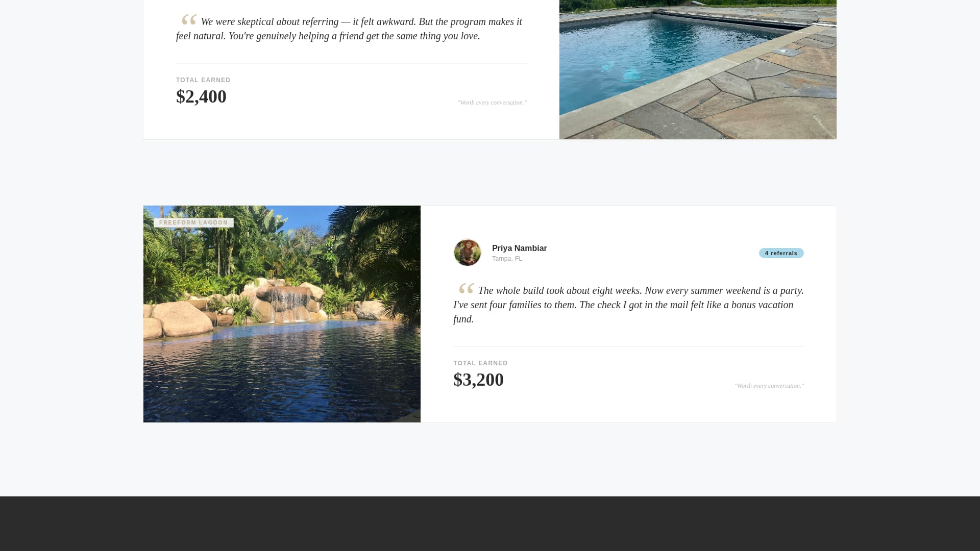 Poolside - Editorial Referral Landing Page Template