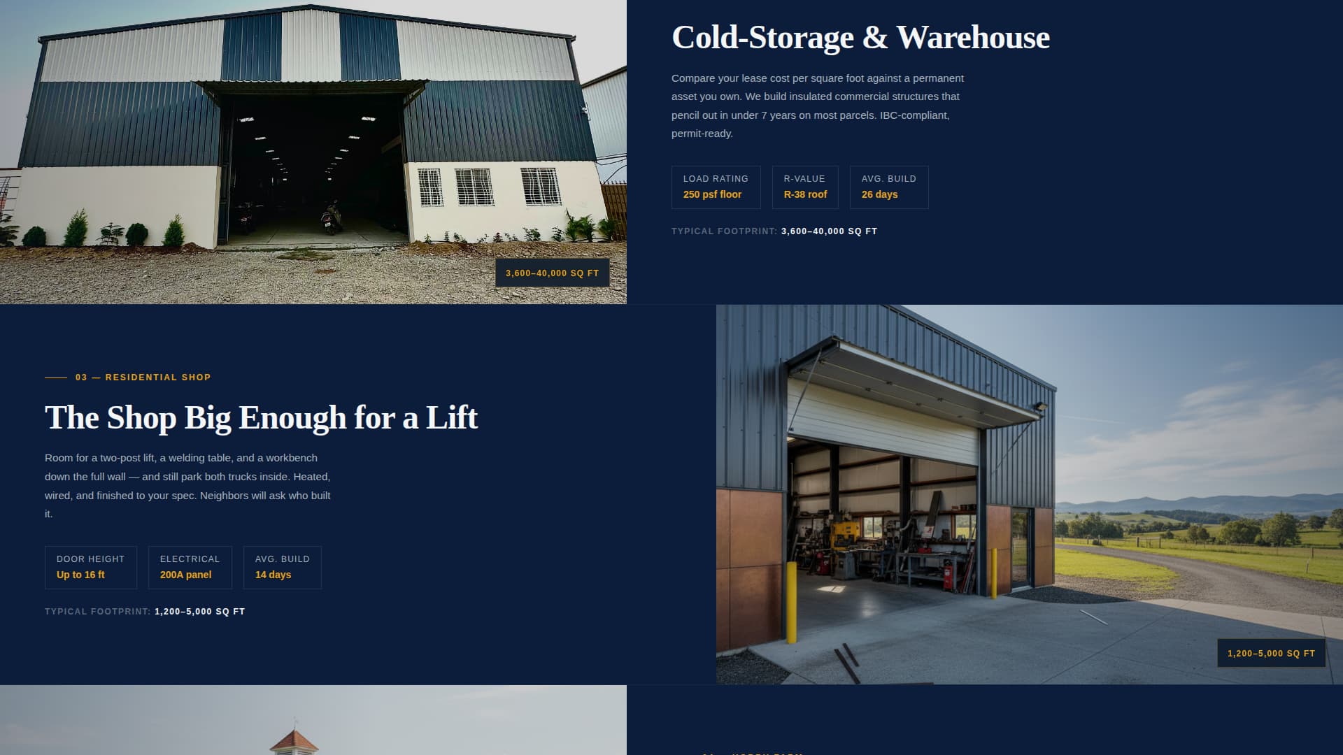Barncraft - Authoritative Postframe Landing Page Template