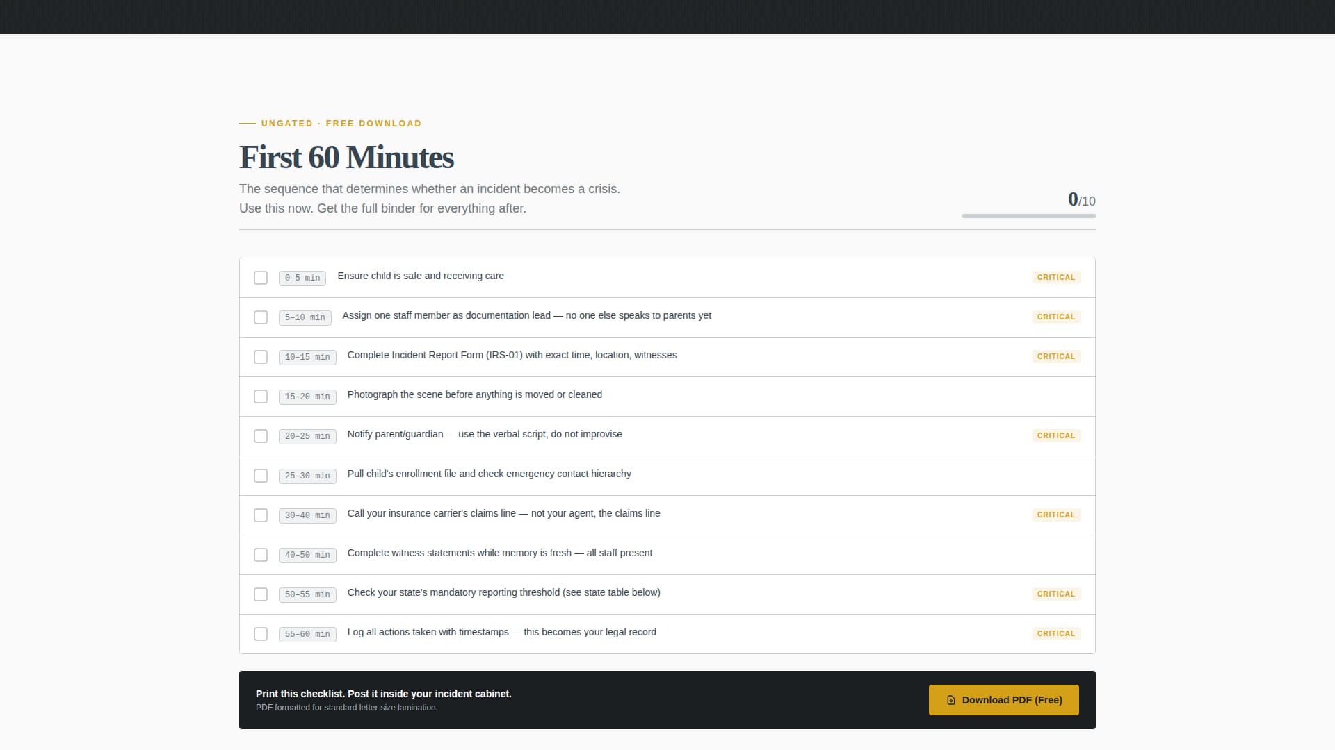 Shield - Crisisready Preschool Landing Page Template