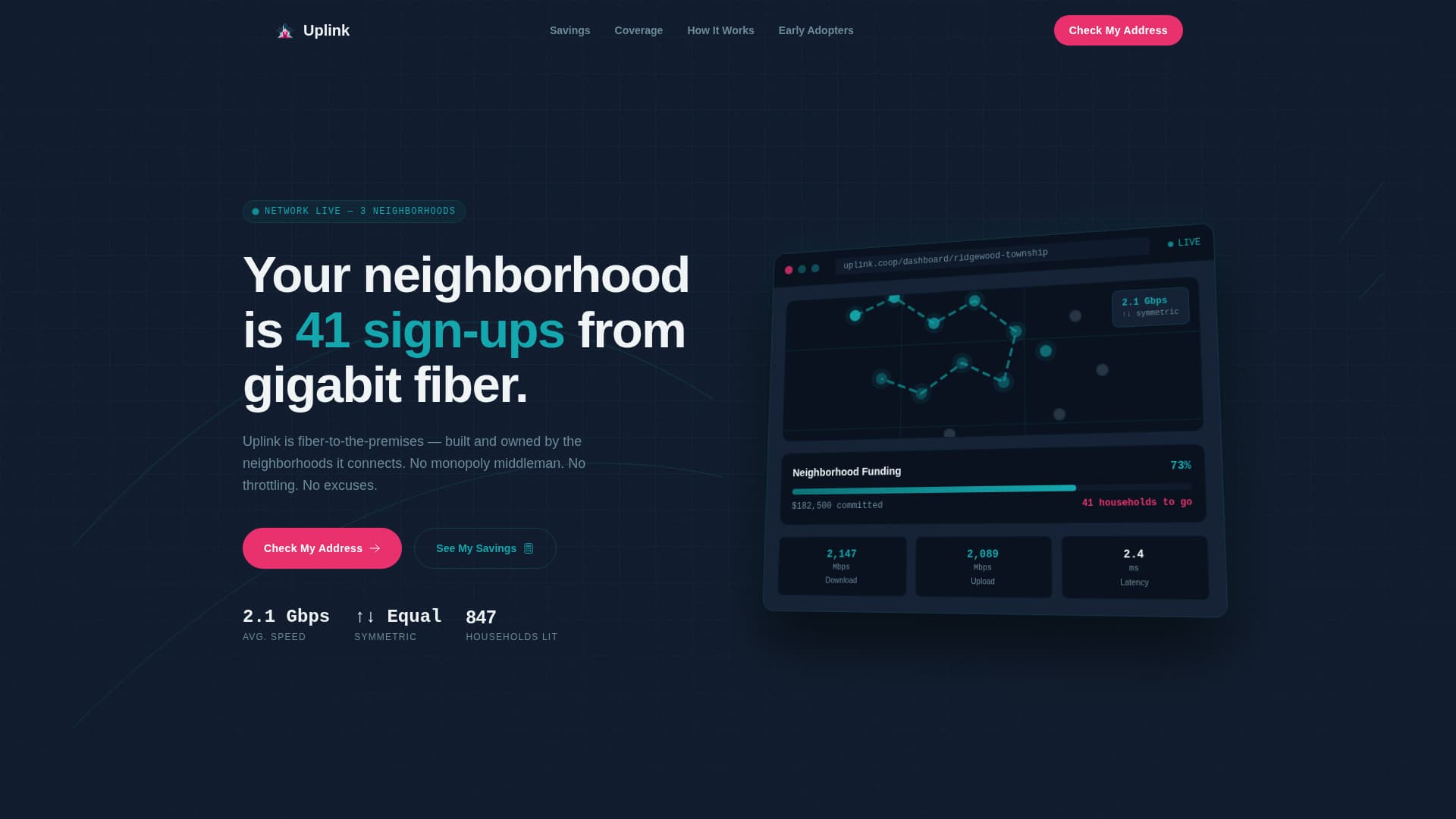 Internet Service Provider Pre-Launch Website Template