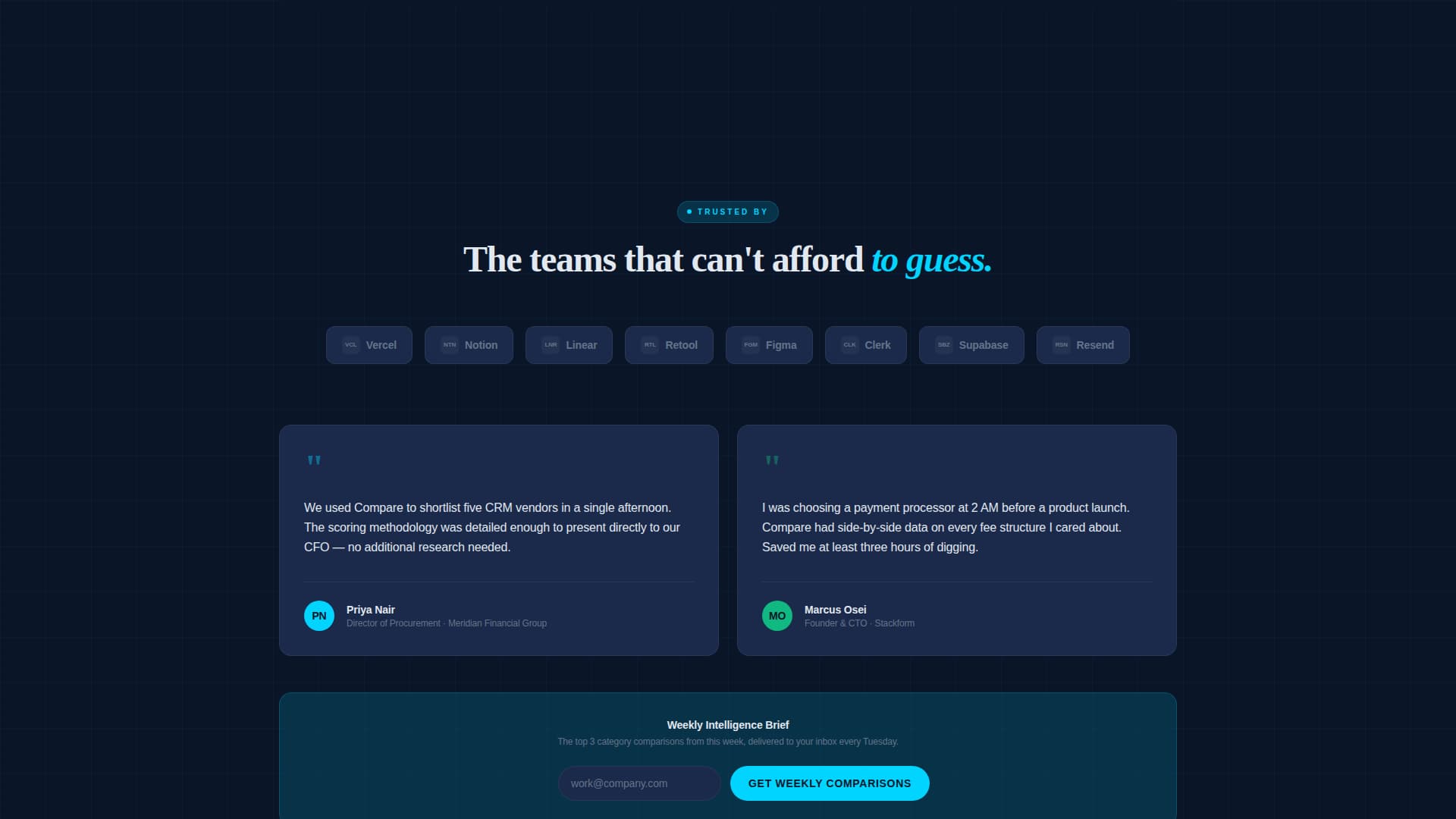 Compare - Powerful SaaS Landing Page Template