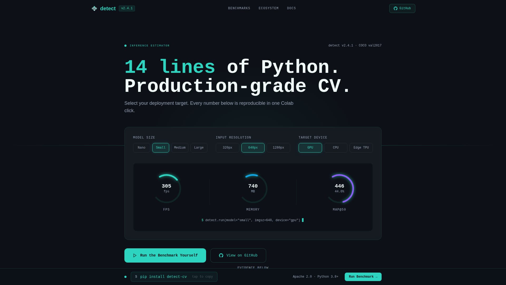 Detect - Powerful Computer Vision Landing Page Template