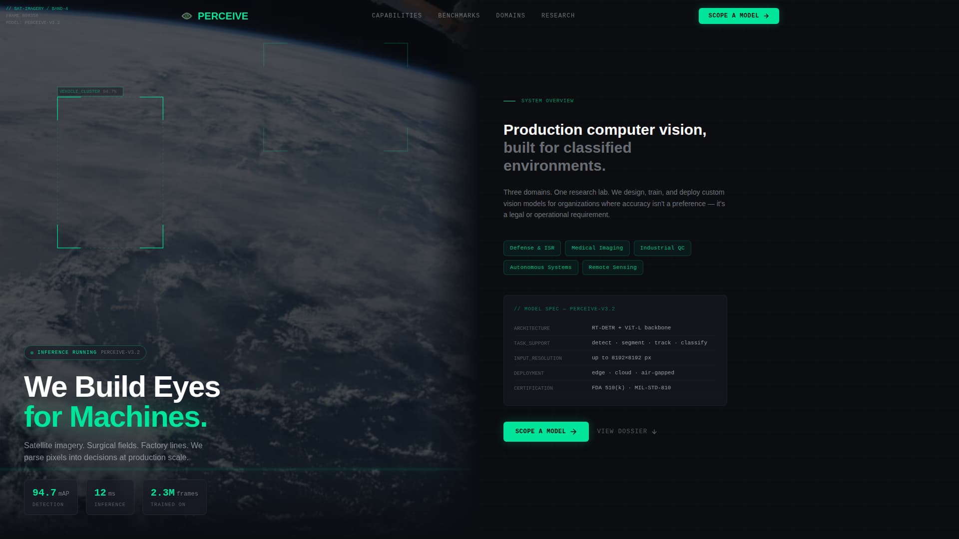 Computer Vision Technology Professional Website Template