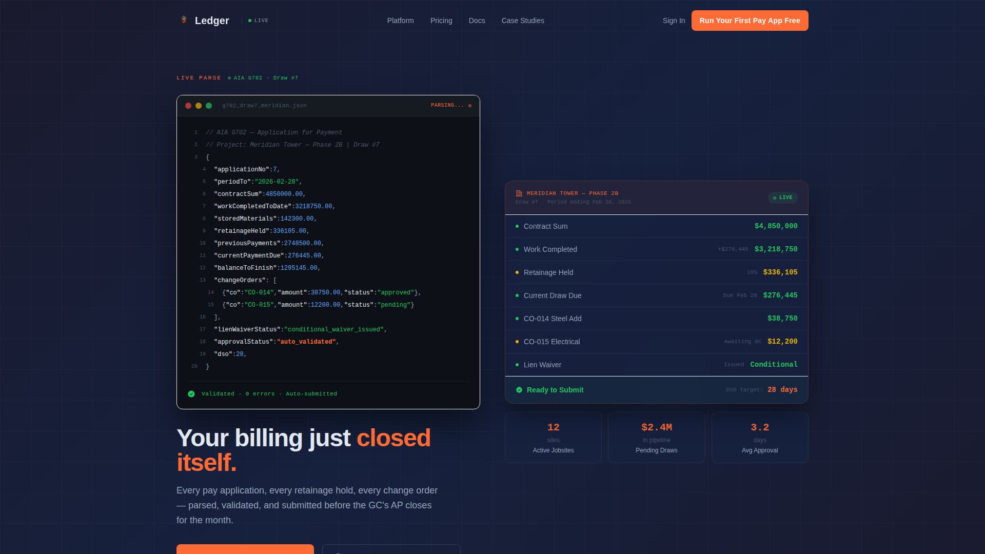 Construction Software & SaaS Professional Website Template