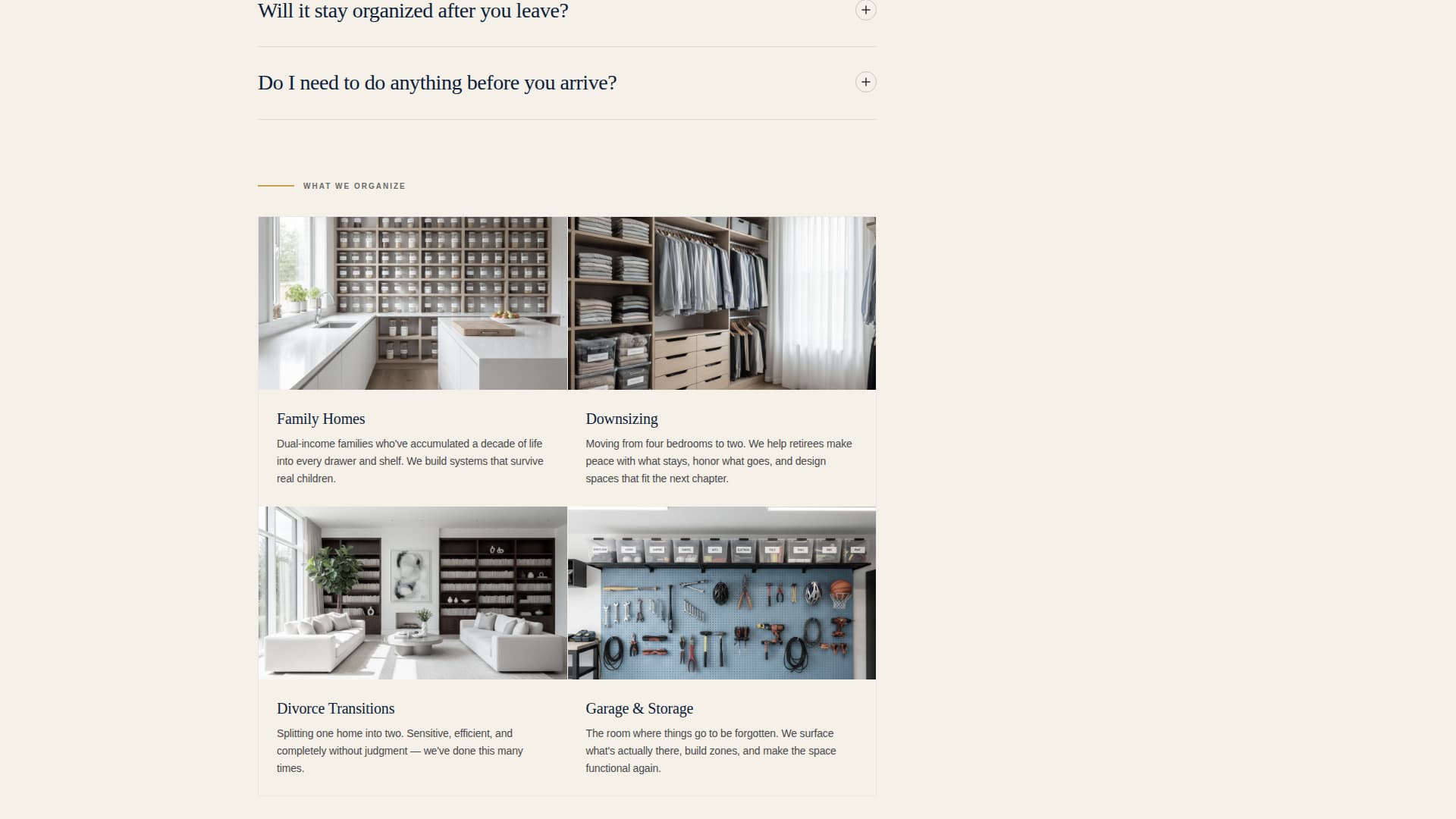 Declutter - Authoritative Organizer Landing Page Template