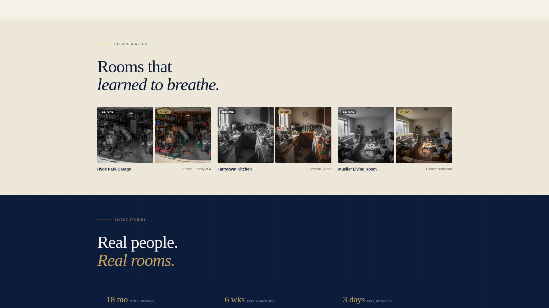 Declutter - Authoritative Organizer Landing Page Template