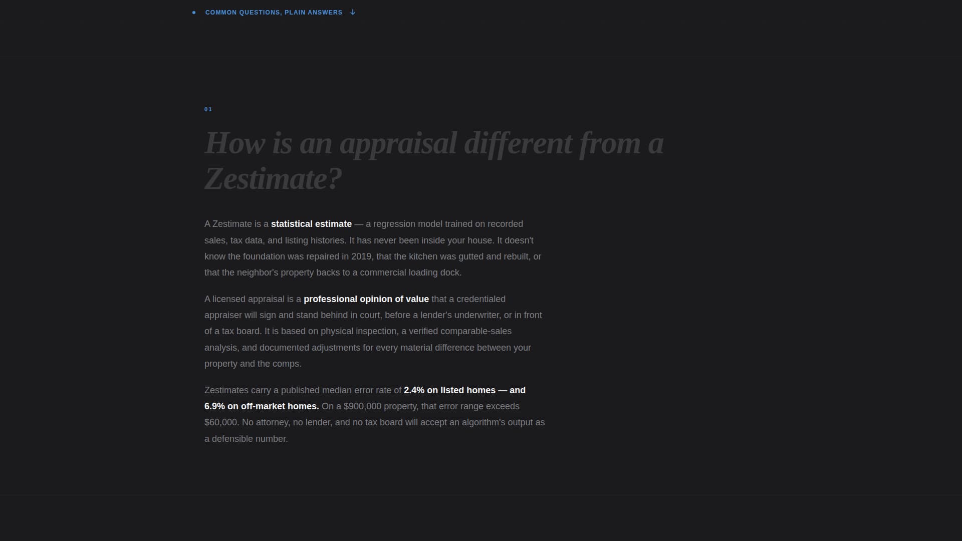 Appraise - Authoritative Realestateappraiser Landing Page Template