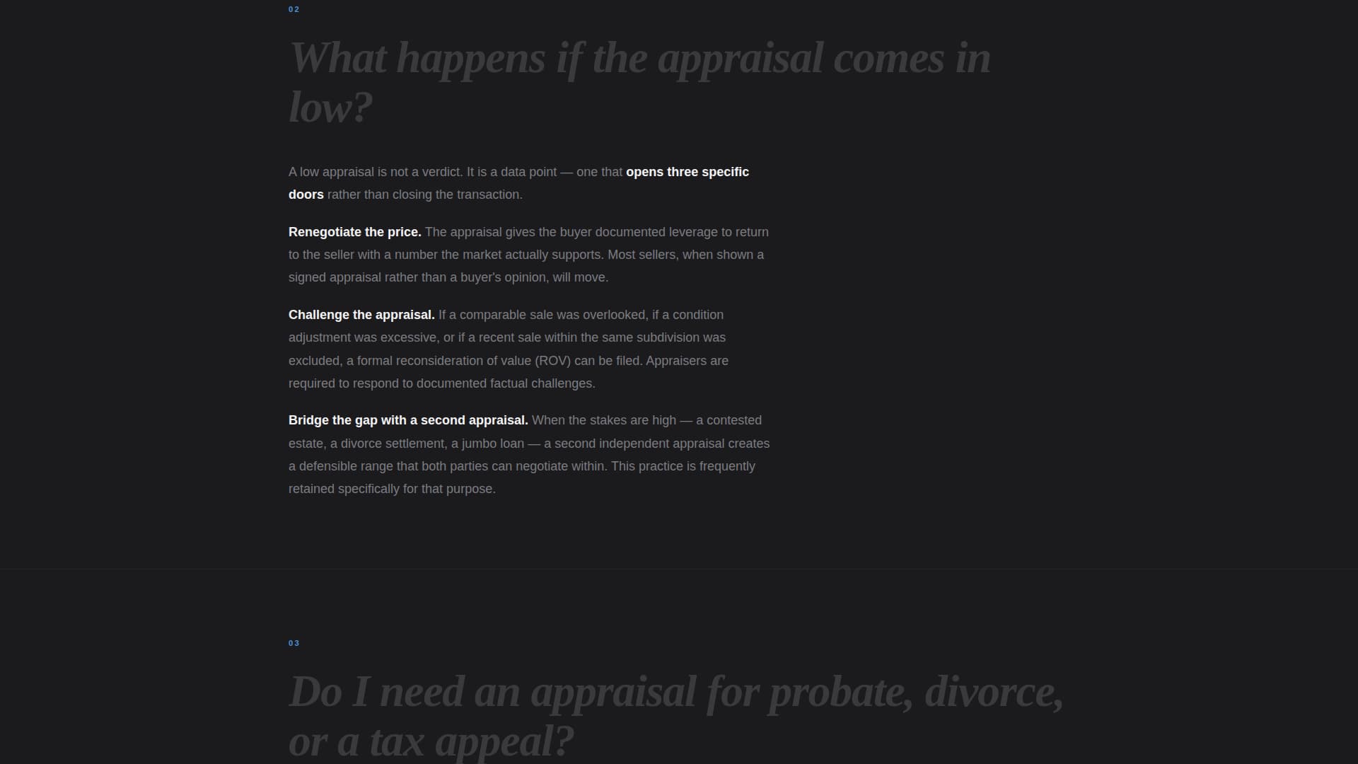 Appraise - Authoritative Realestateappraiser Landing Page Template