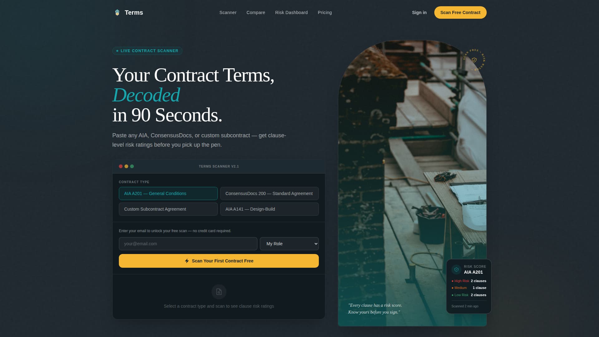 Construction Company Privacy Policy Website Template