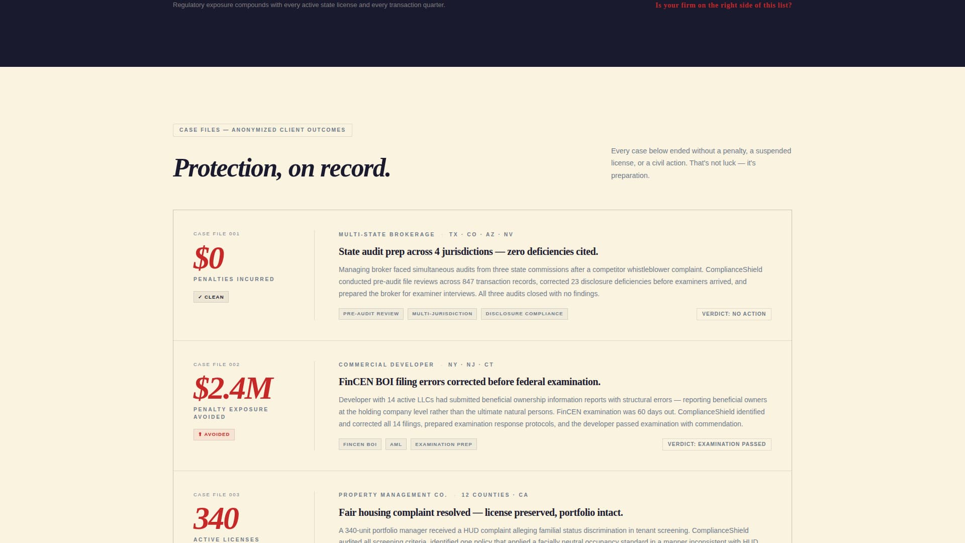 Complianceshield - Authoritative Realestate Landing Page Template