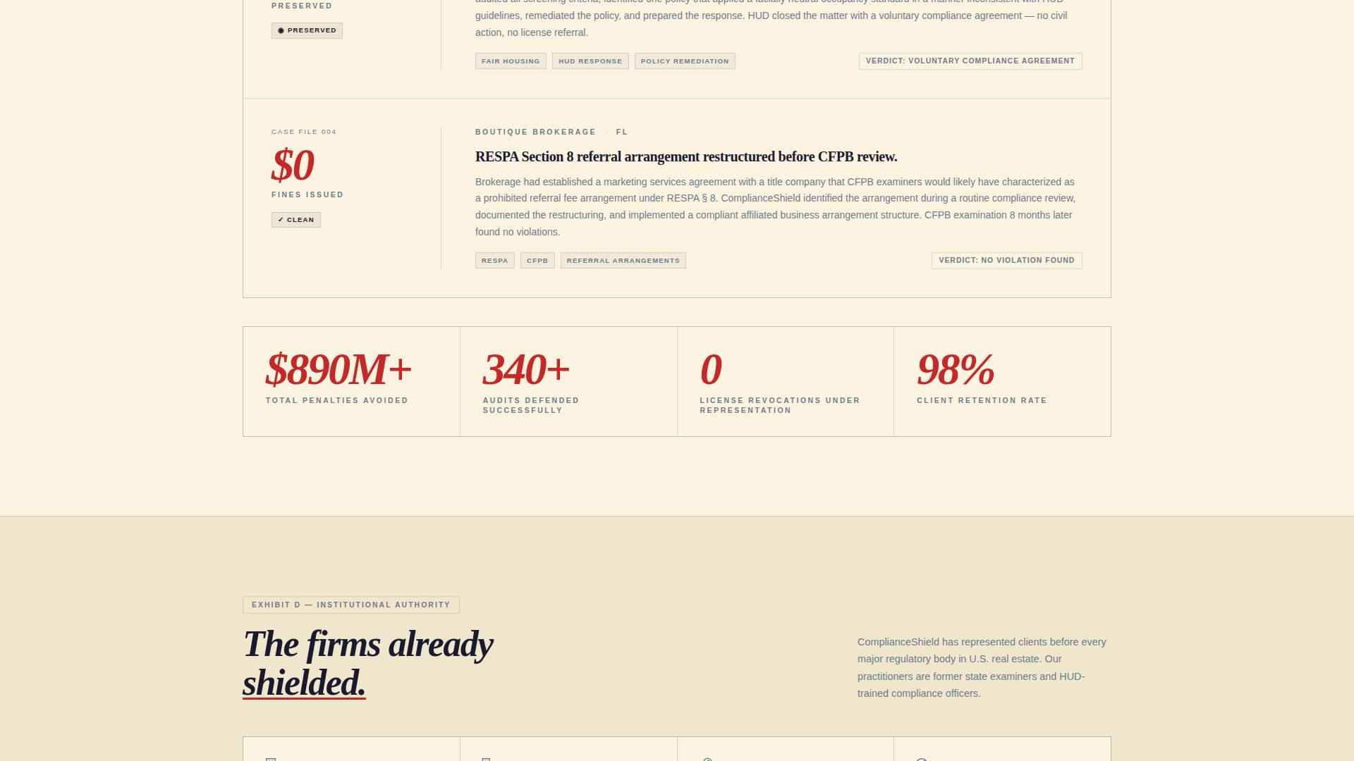 Complianceshield - Authoritative Realestate Landing Page Template
