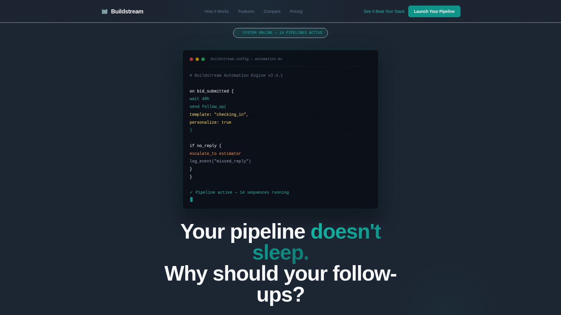 Buildstream - Automated Construction Landing Page Template