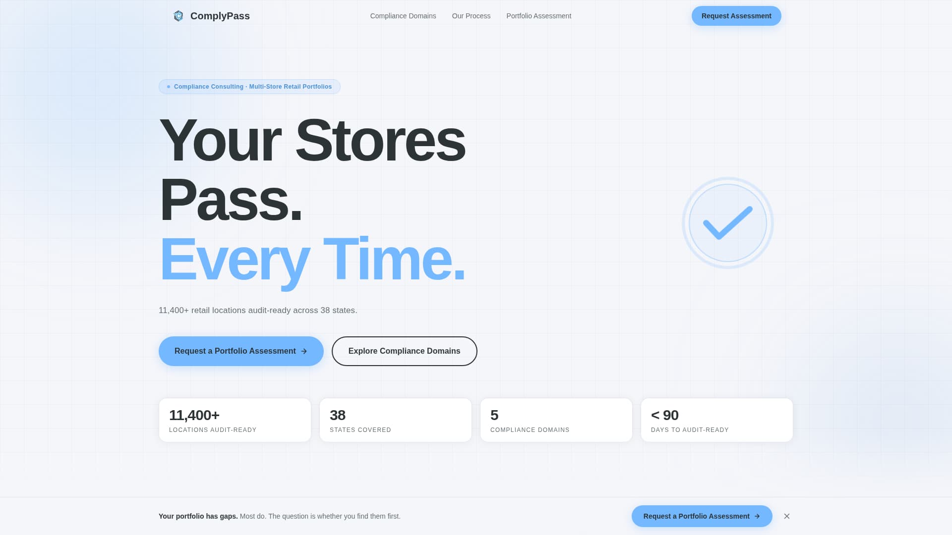 Comply - Authoritative Retail Landing Page Template