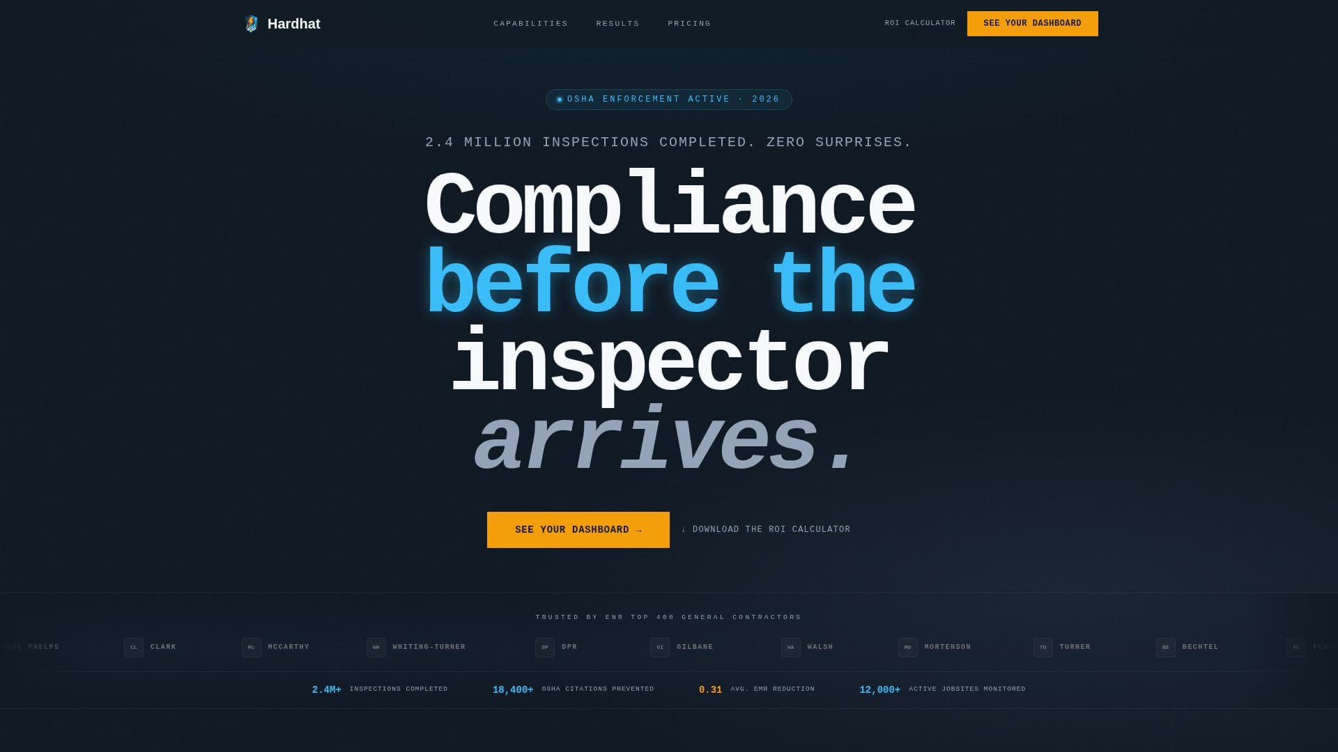Hardhat - Powerful Safety Landing Page Template