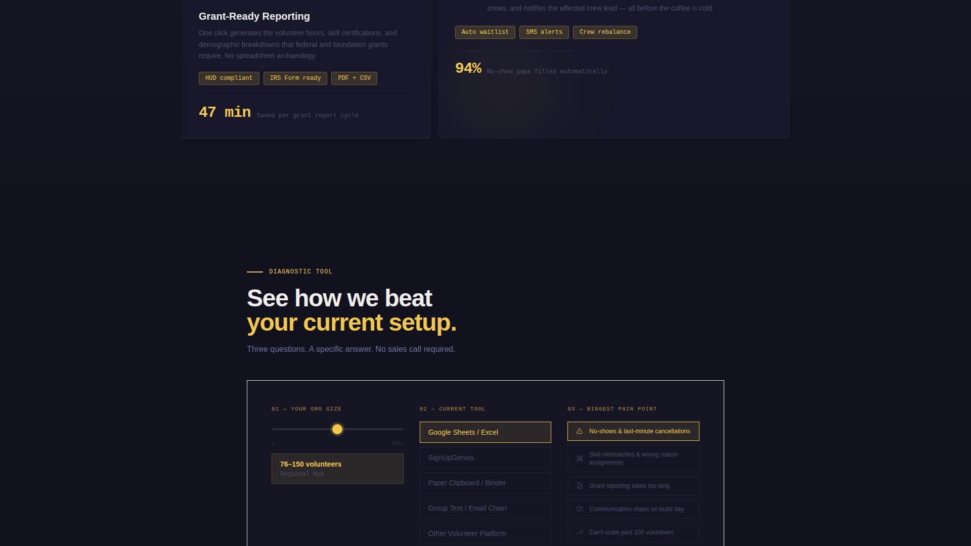 Construction - Modern Volunteer Landing Page Template