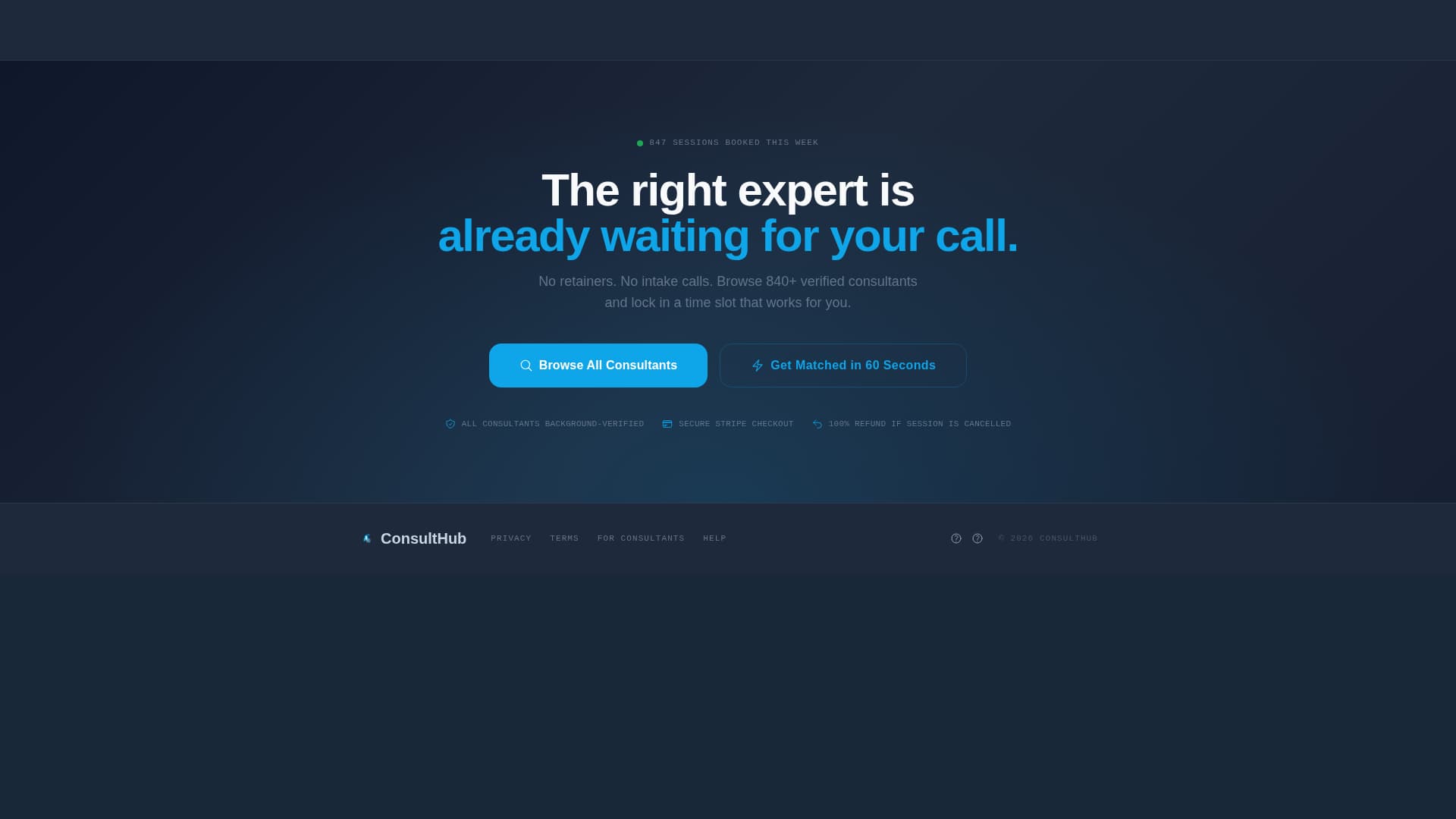 Consult - Powerful Booking Landing Page Template
