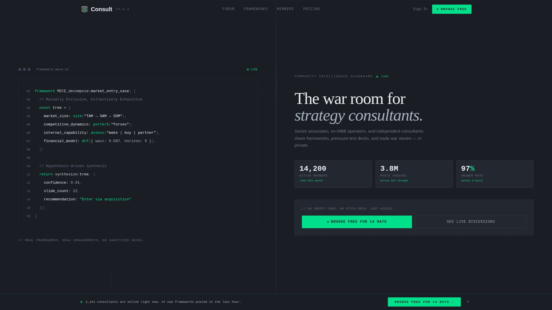 Consult - High-Impact Consulting Landing Page Template