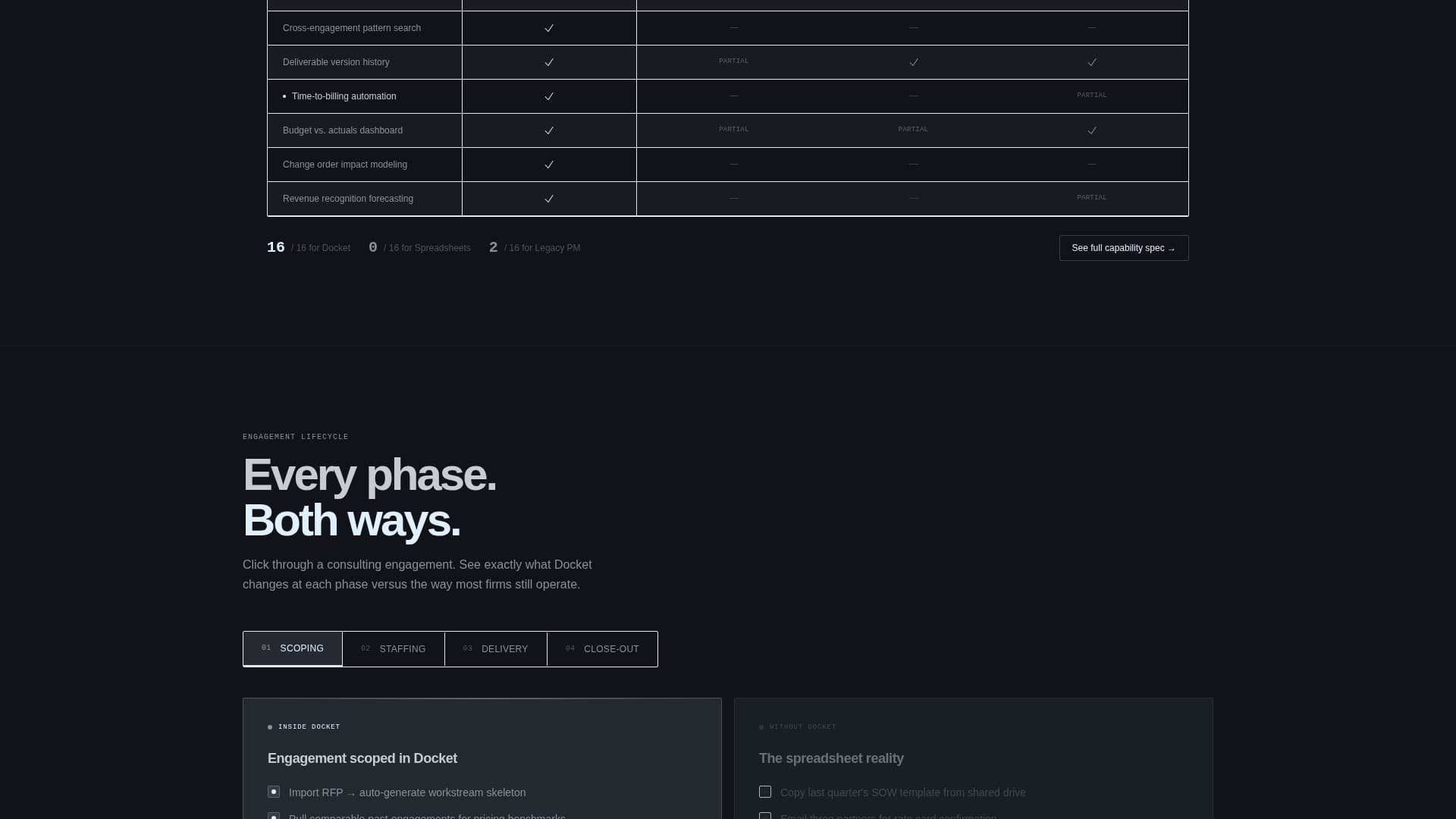 Docket - Powerful Consulting Landing Page Template