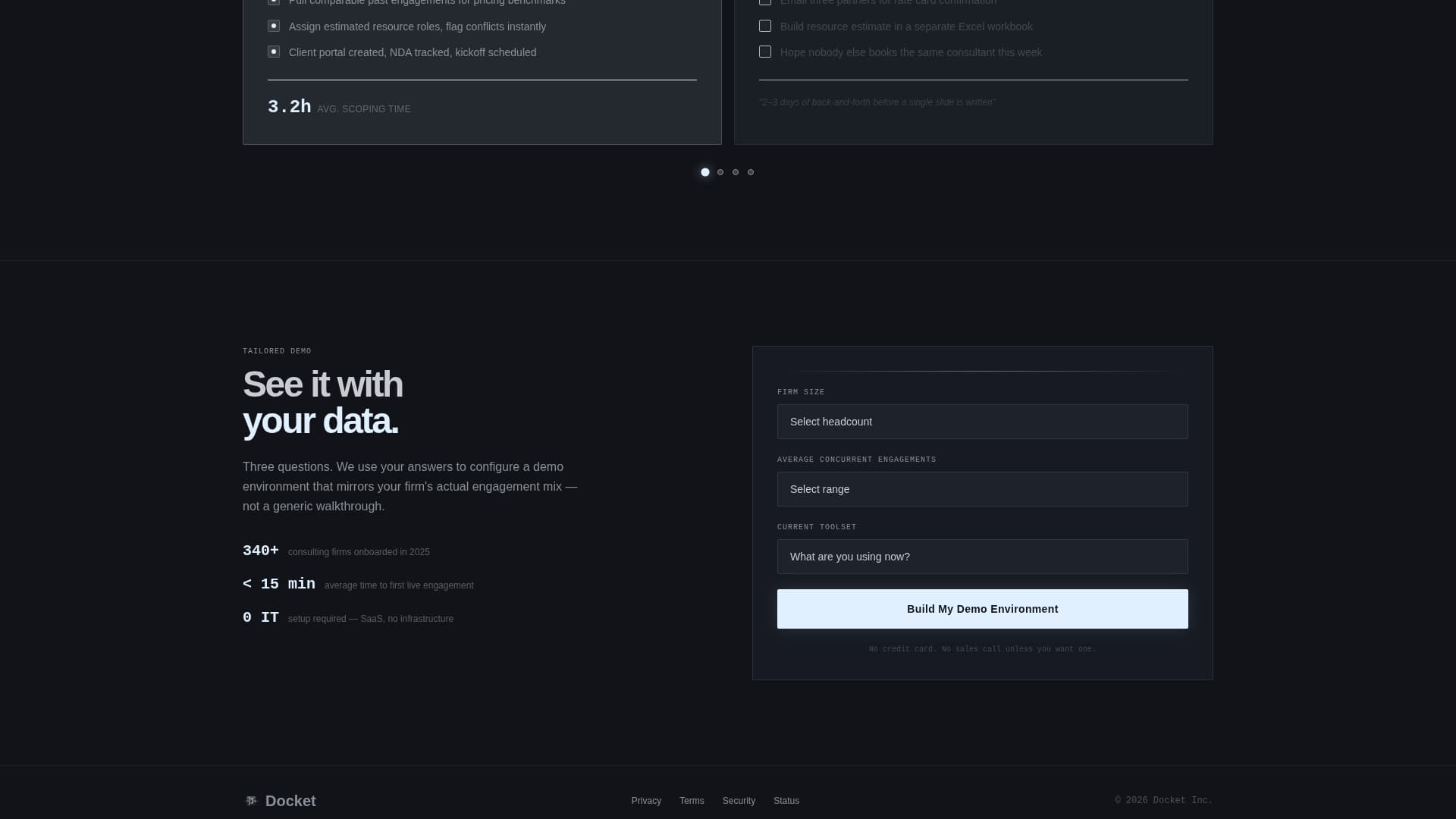 Docket - Powerful Consulting Landing Page Template