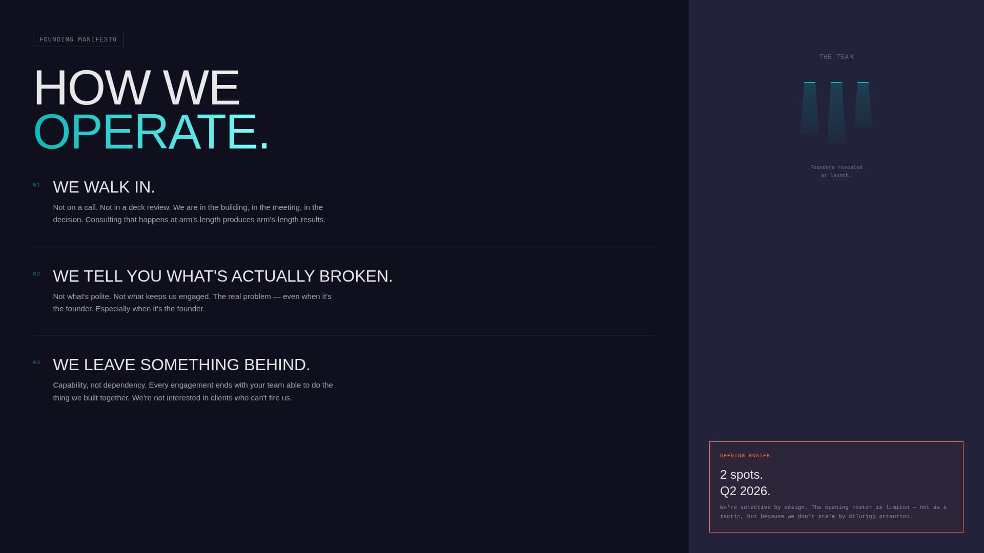 Consulting Firm Pre-Launch & Grand Opening Website Template
