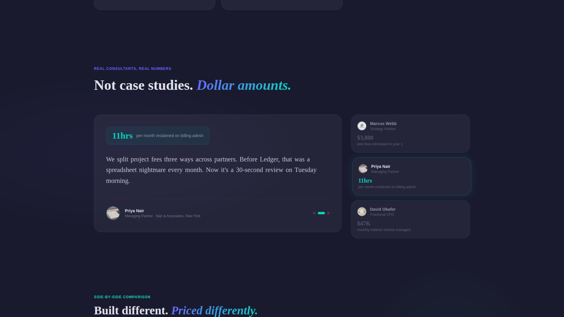 Ledger - Dynamic Consulting Landing Page Template