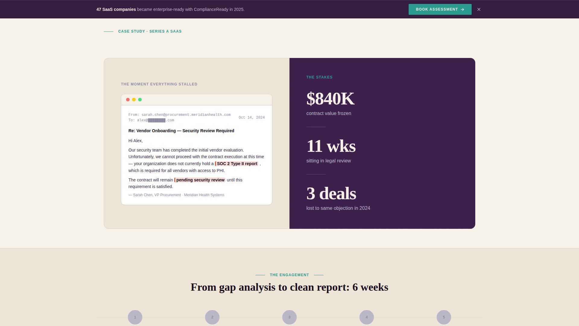 Verify — Certified SaaS Compliance Landing Page Template
