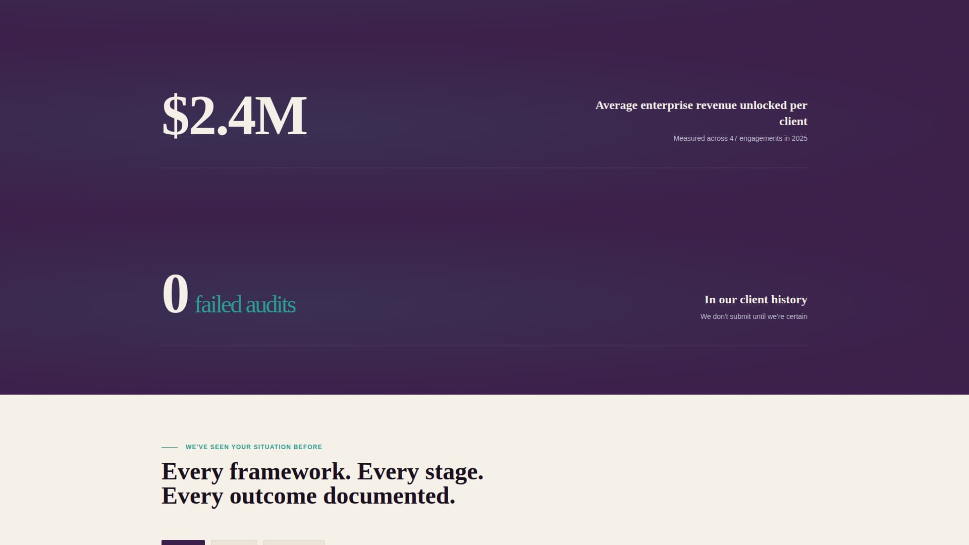 Verify — Certified SaaS Compliance Landing Page Template