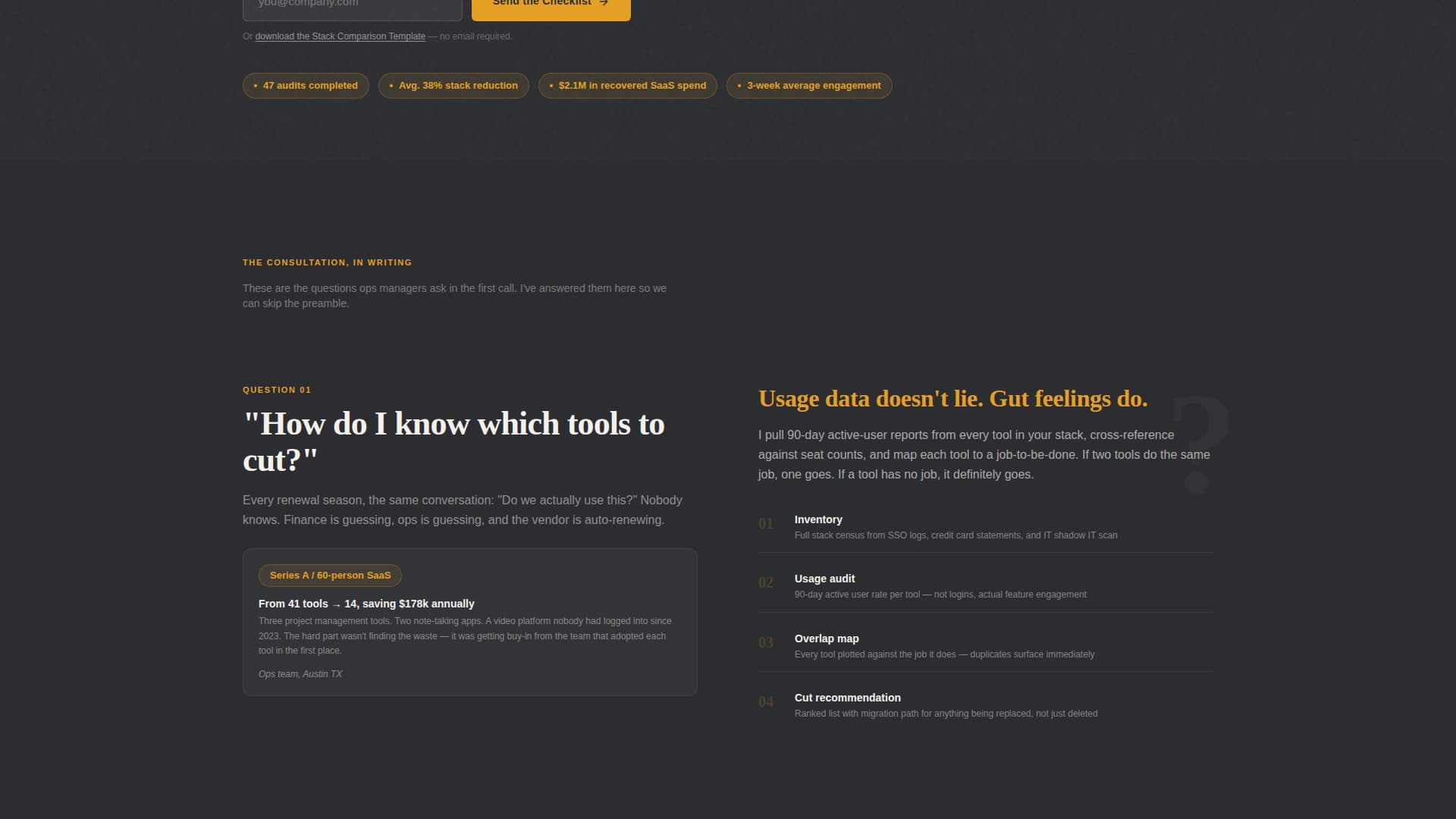 SaaS Consulting FAQ Website Template