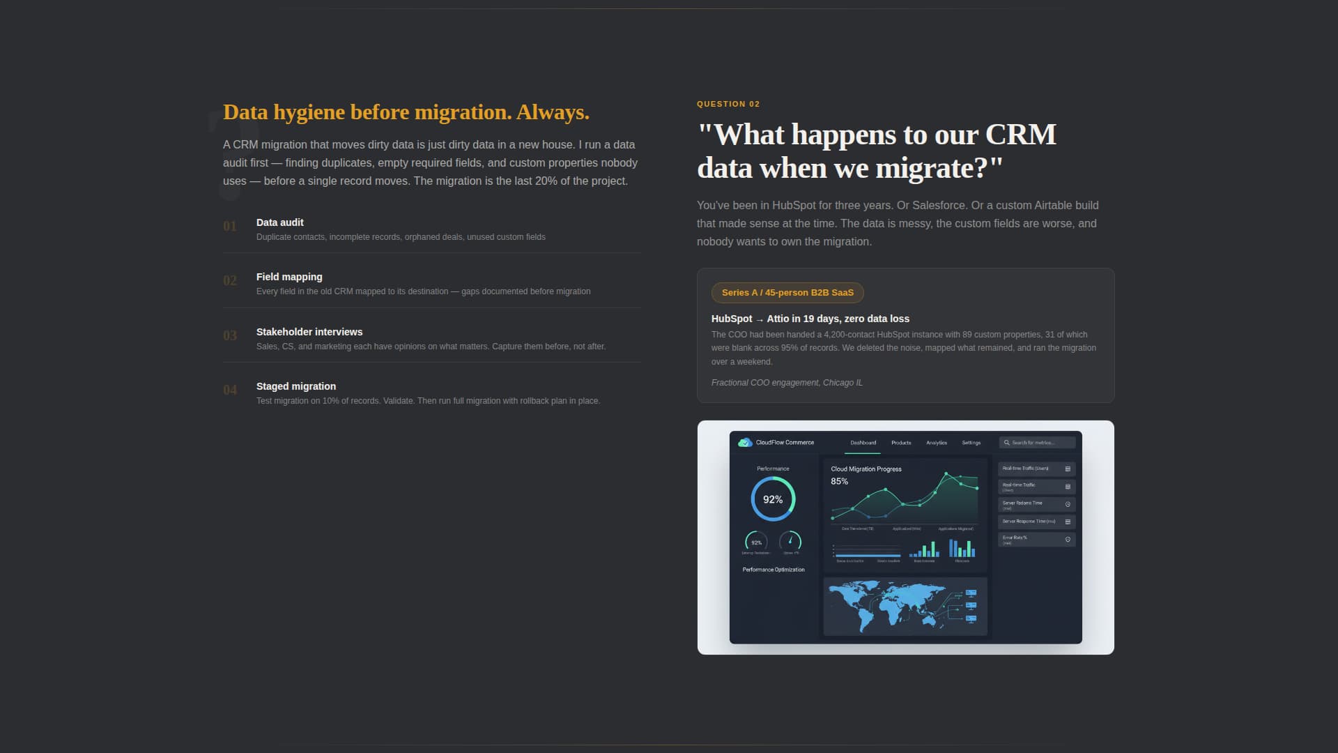 SaaS Consulting FAQ Website Template