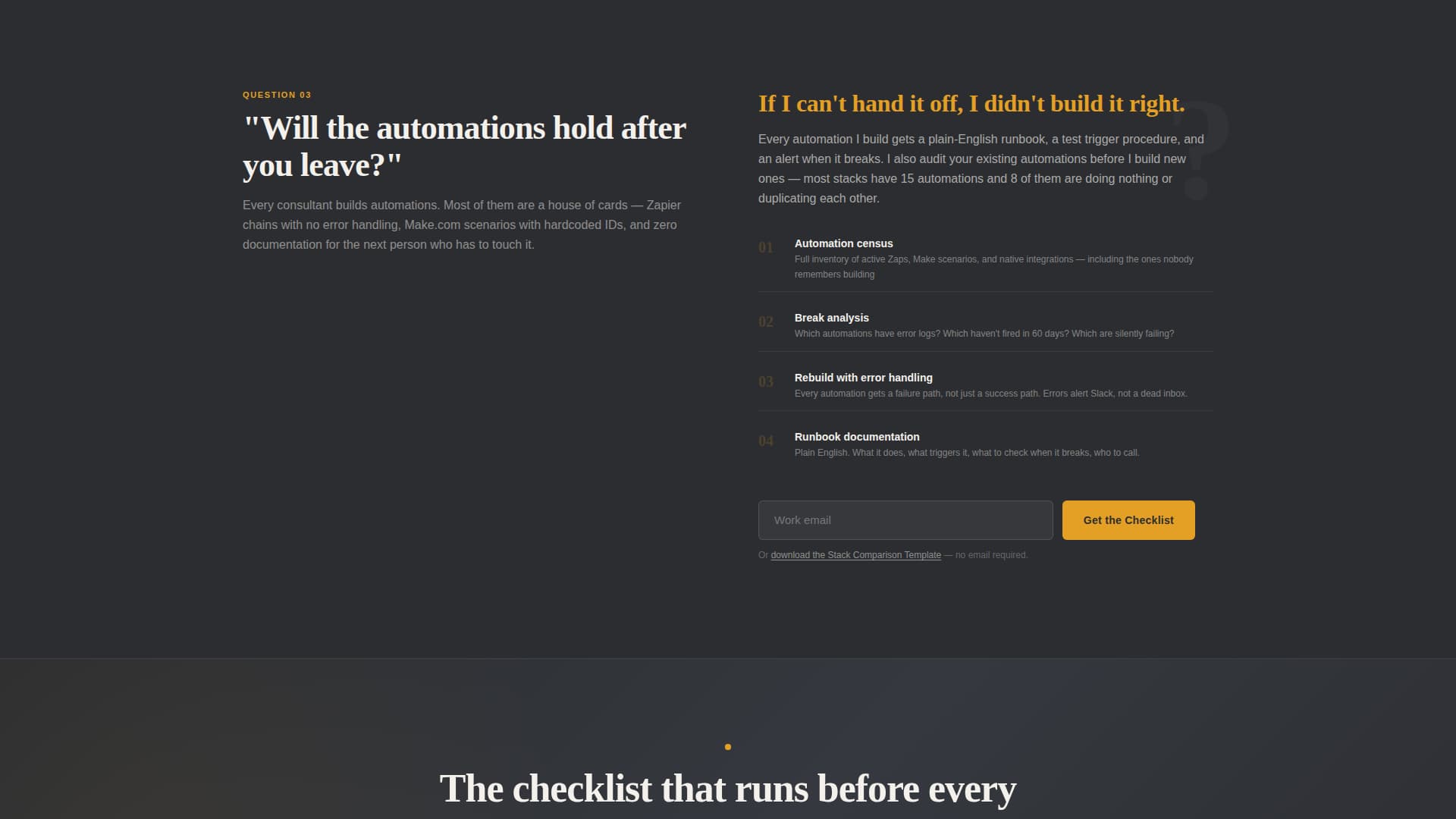 SaaS Consulting FAQ Website Template