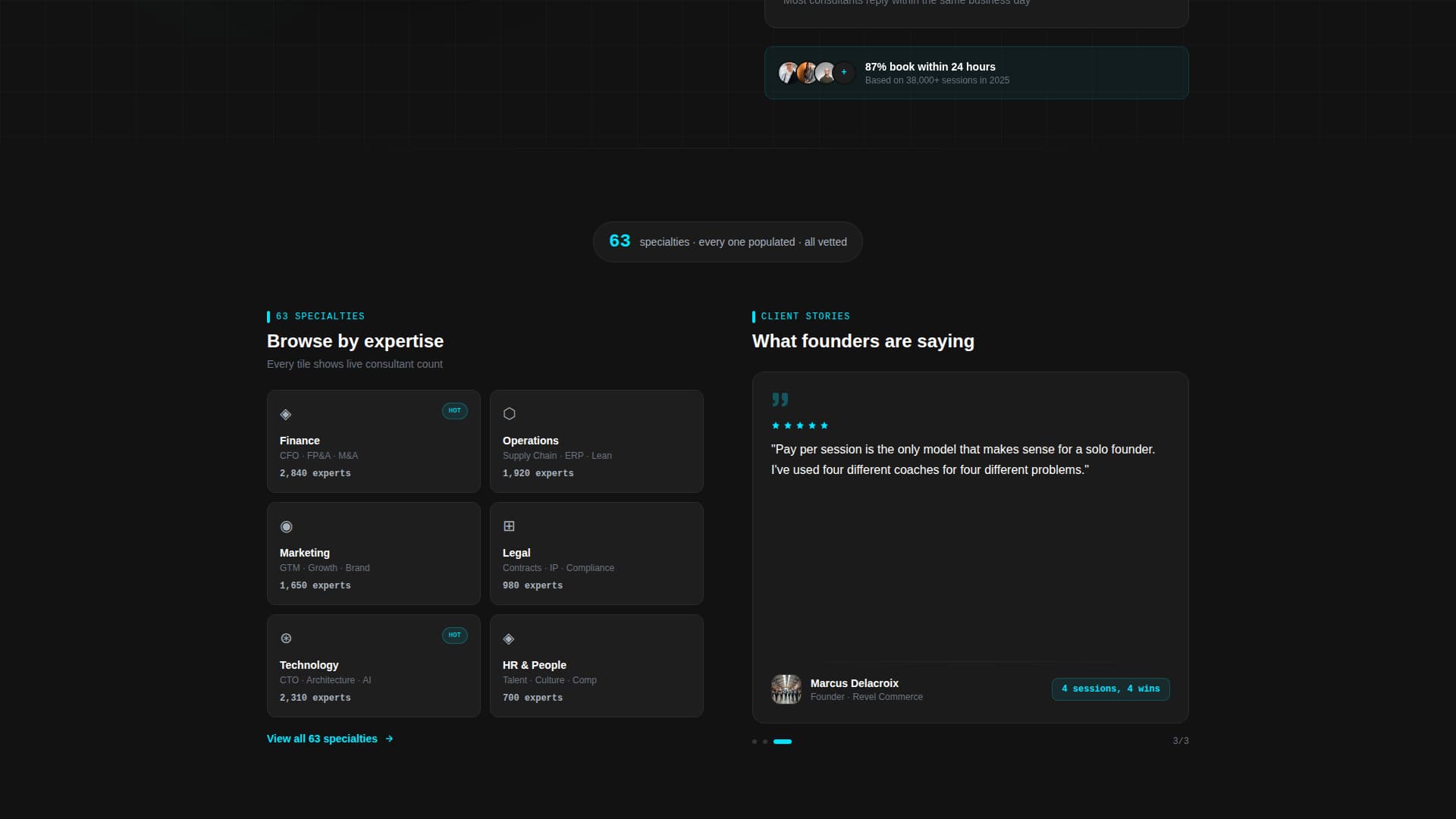 Advise — Strategic Consulting Landing Page Template