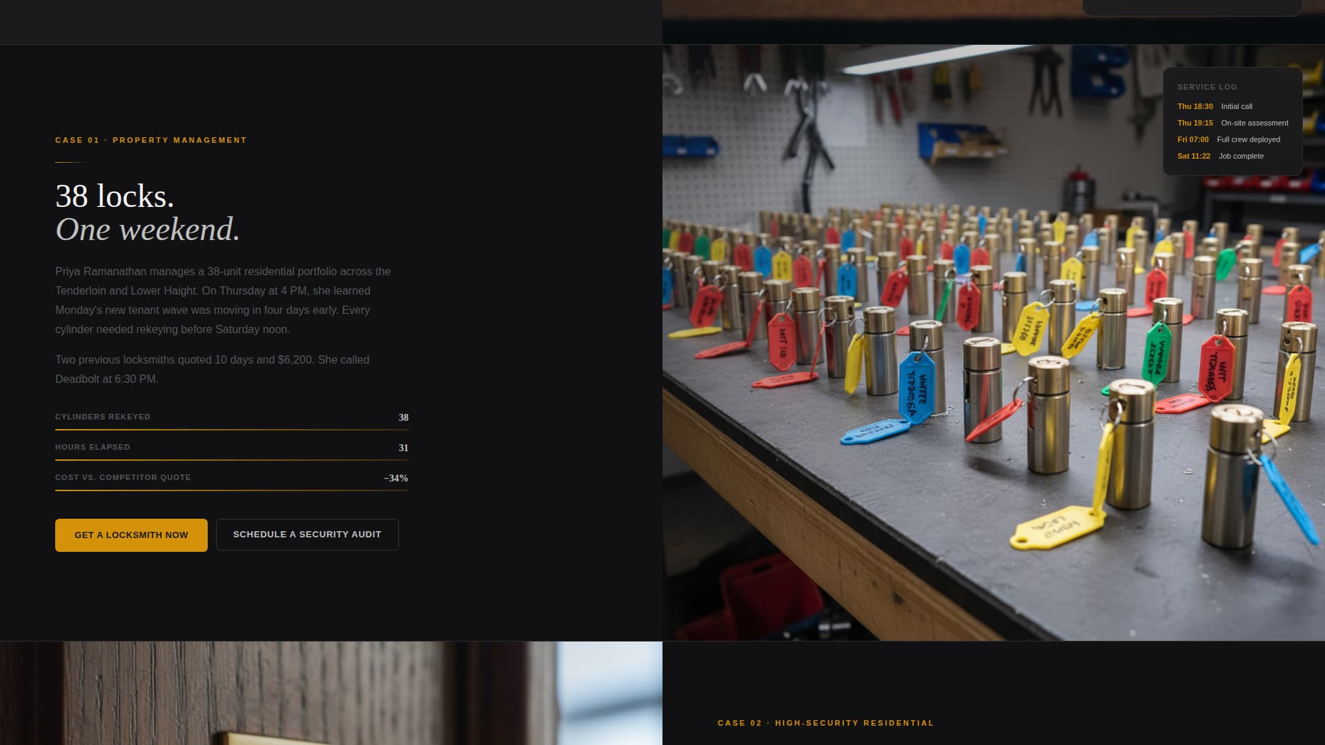 Deadbolt - Rapid Locksmith Landing Page Template