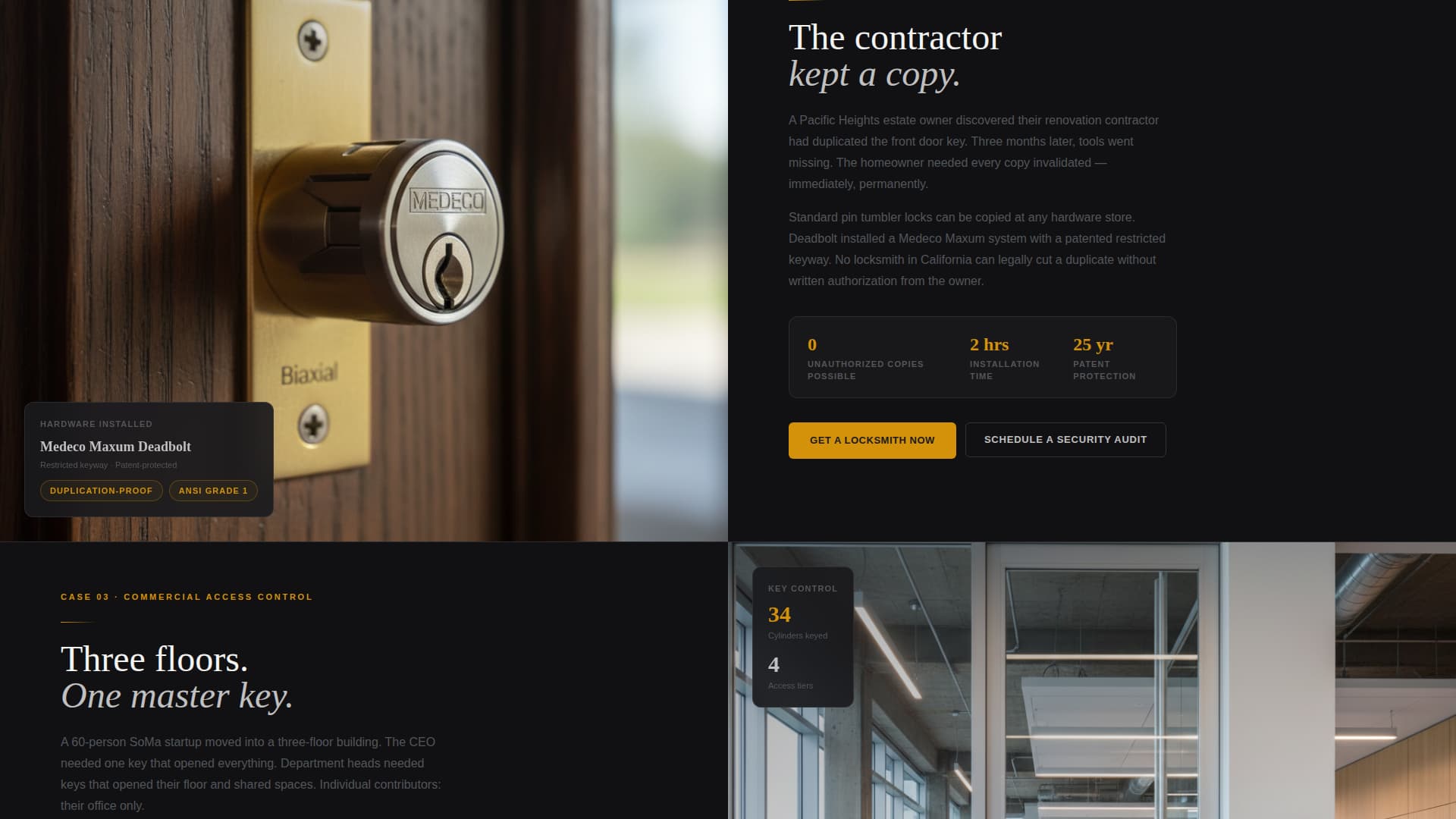 Deadbolt - Rapid Locksmith Landing Page Template