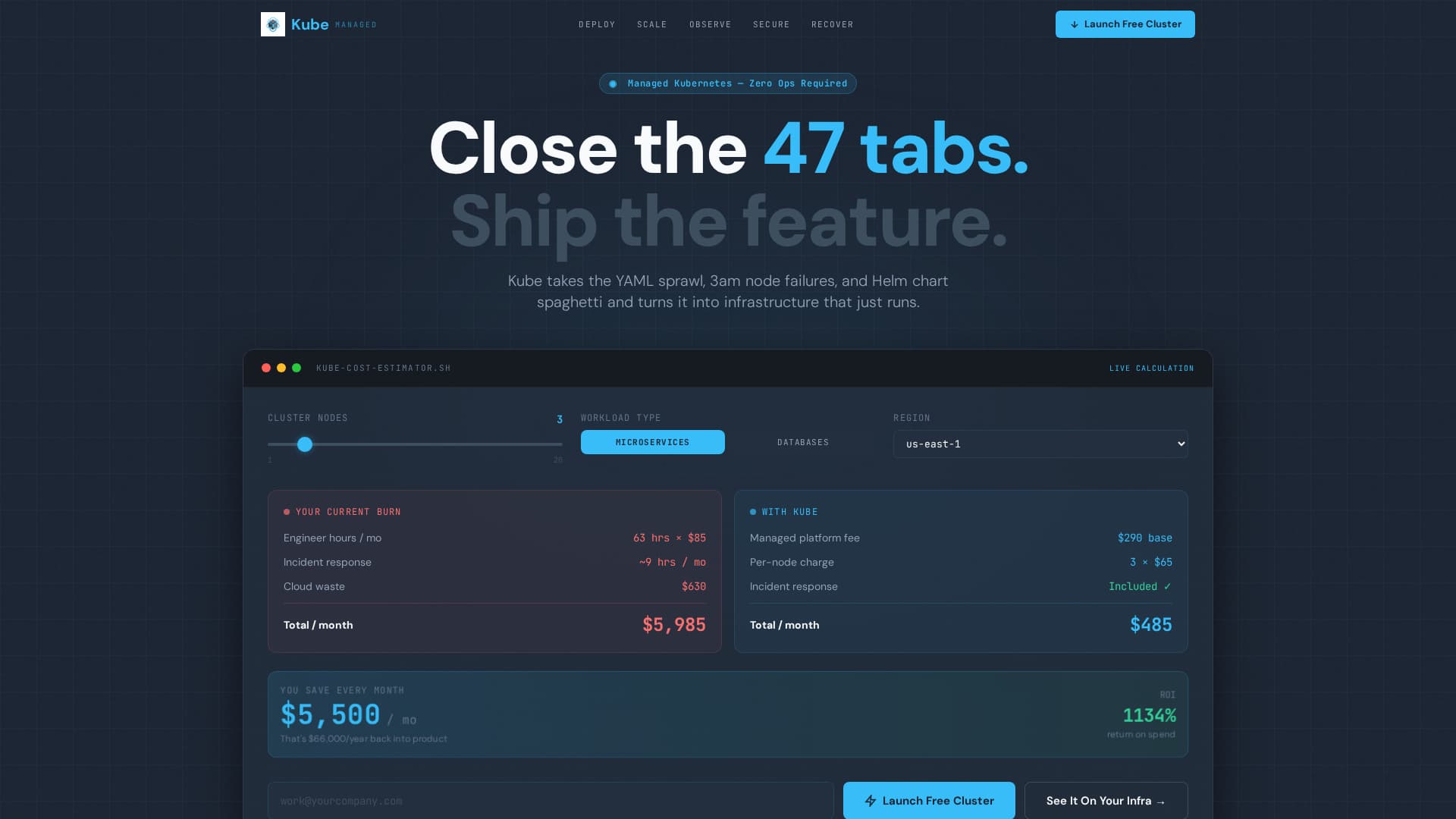 Kube - Powerful Containerization Landing Page Template