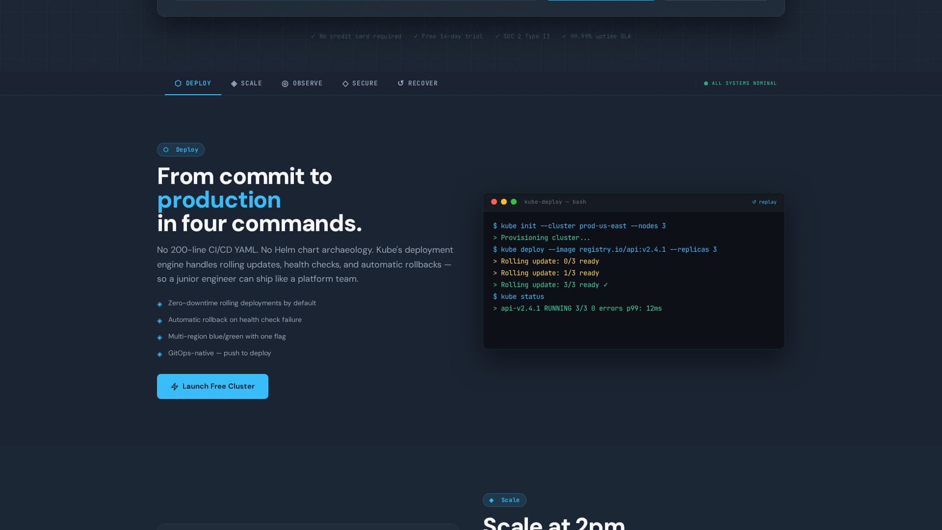 Kube - Powerful Containerization Landing Page Template