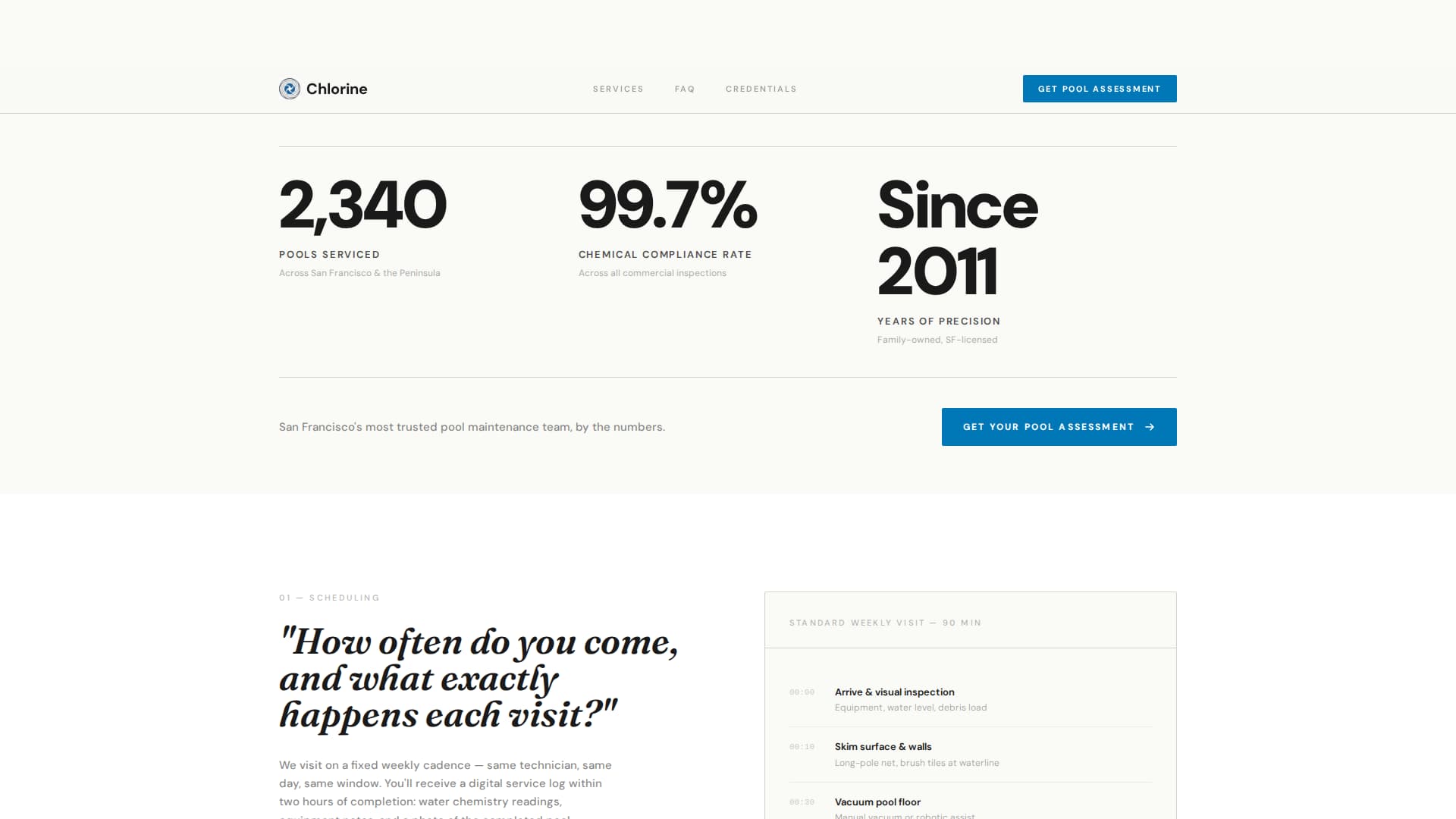 Clarity — Precision Water Treatment Landing Page Template