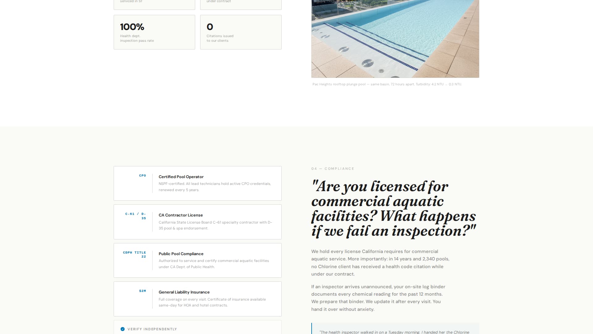 Clarity — Precision Water Treatment Landing Page Template