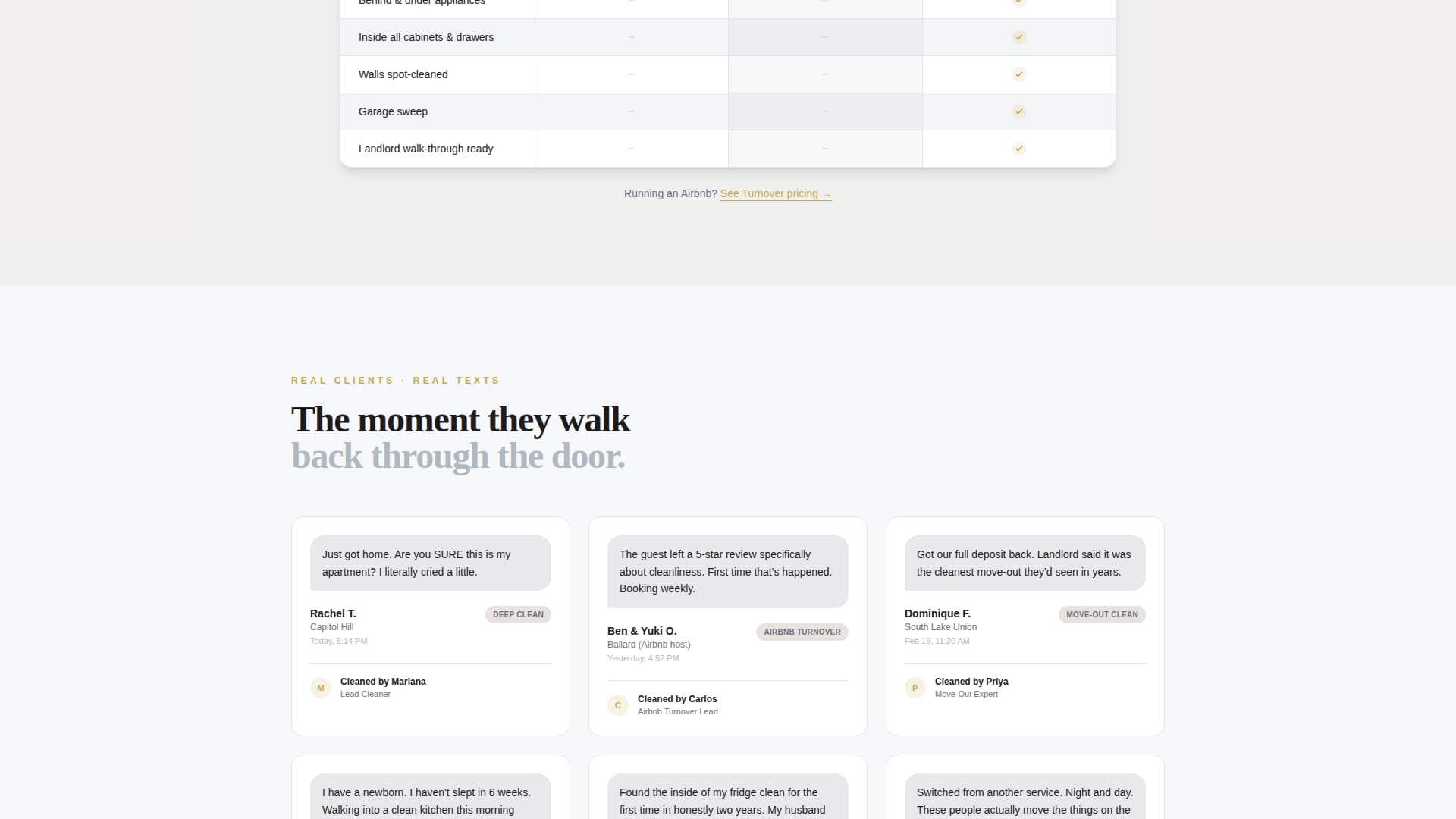 Pristine — Expert Housekeeping Landing Page Template