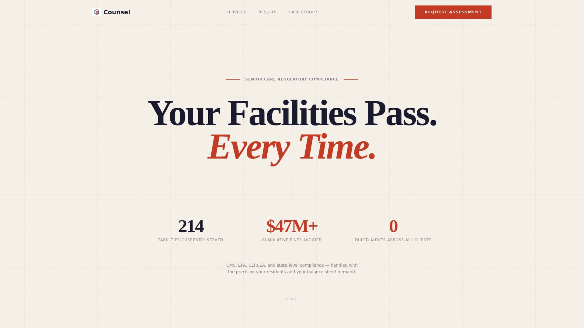 Assure — Proven Regulatory Compliance Landing Page Template