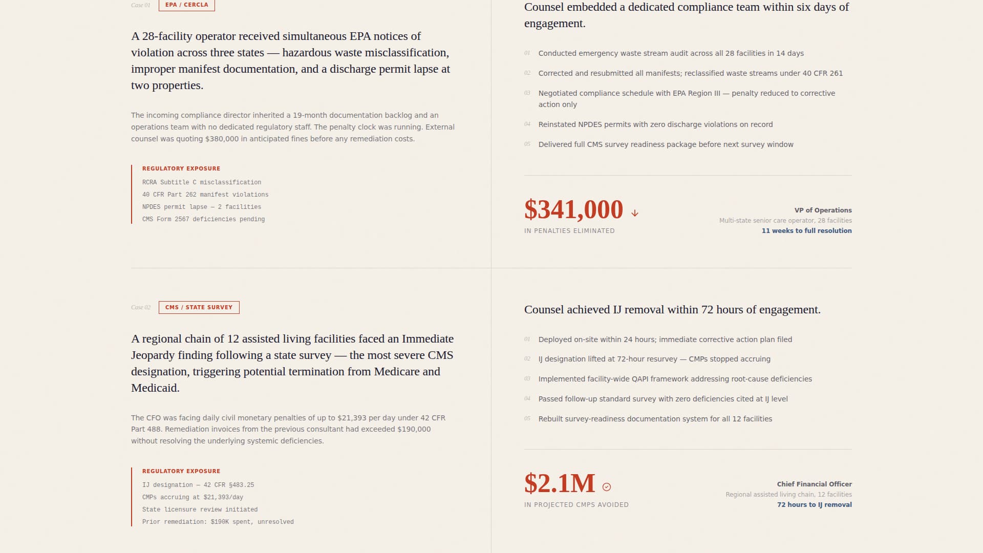 Assure — Proven Regulatory Compliance Landing Page Template