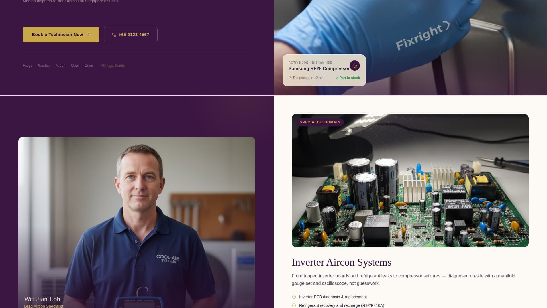 Fixright - Expert Appliancerepair Landing Page Template