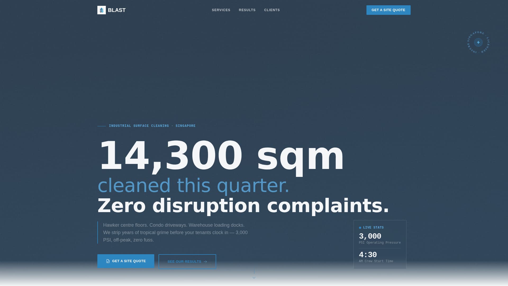 Singapore Local Specialist Booking Website Template