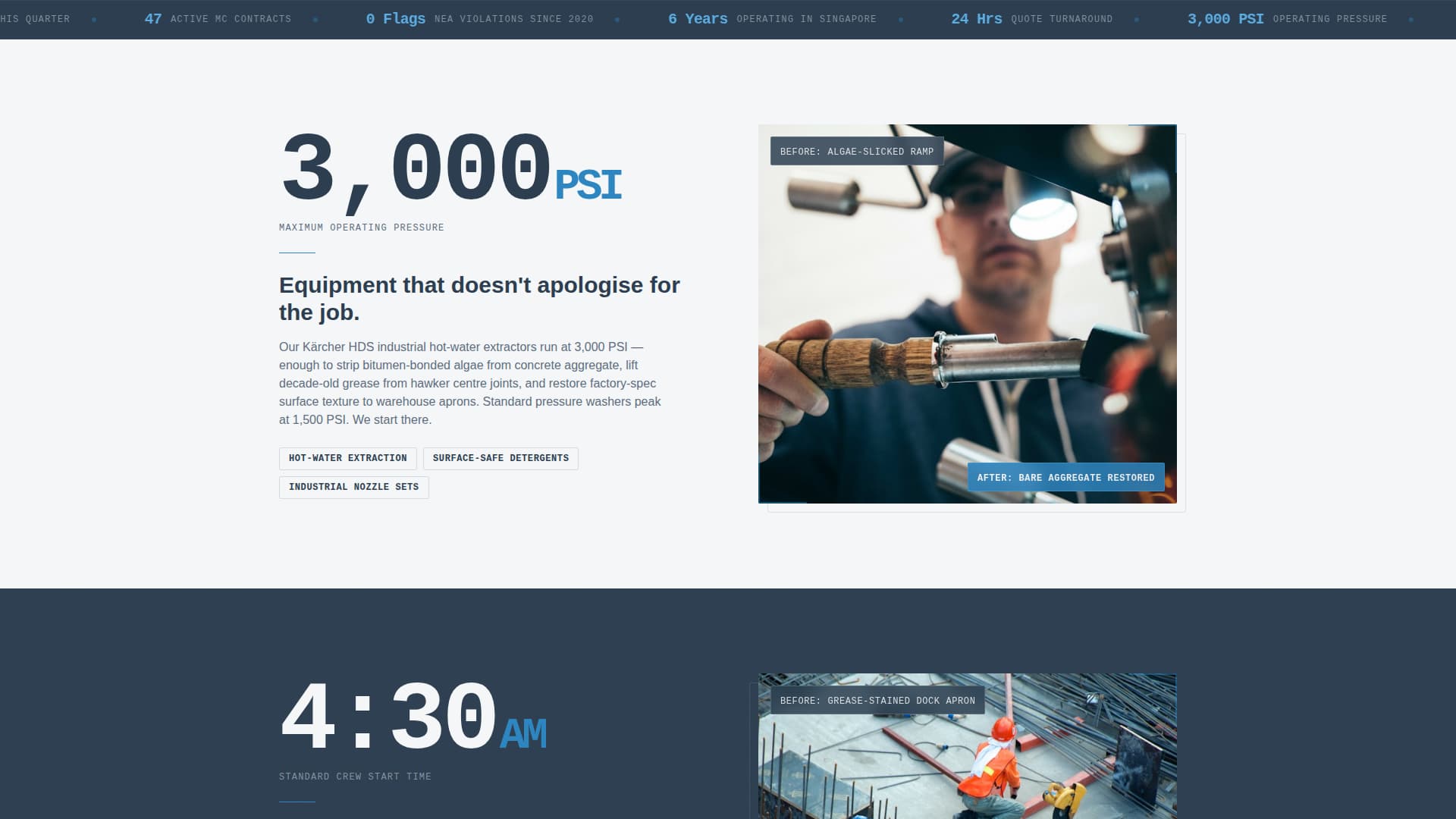Singapore Local Specialist Booking Website Template