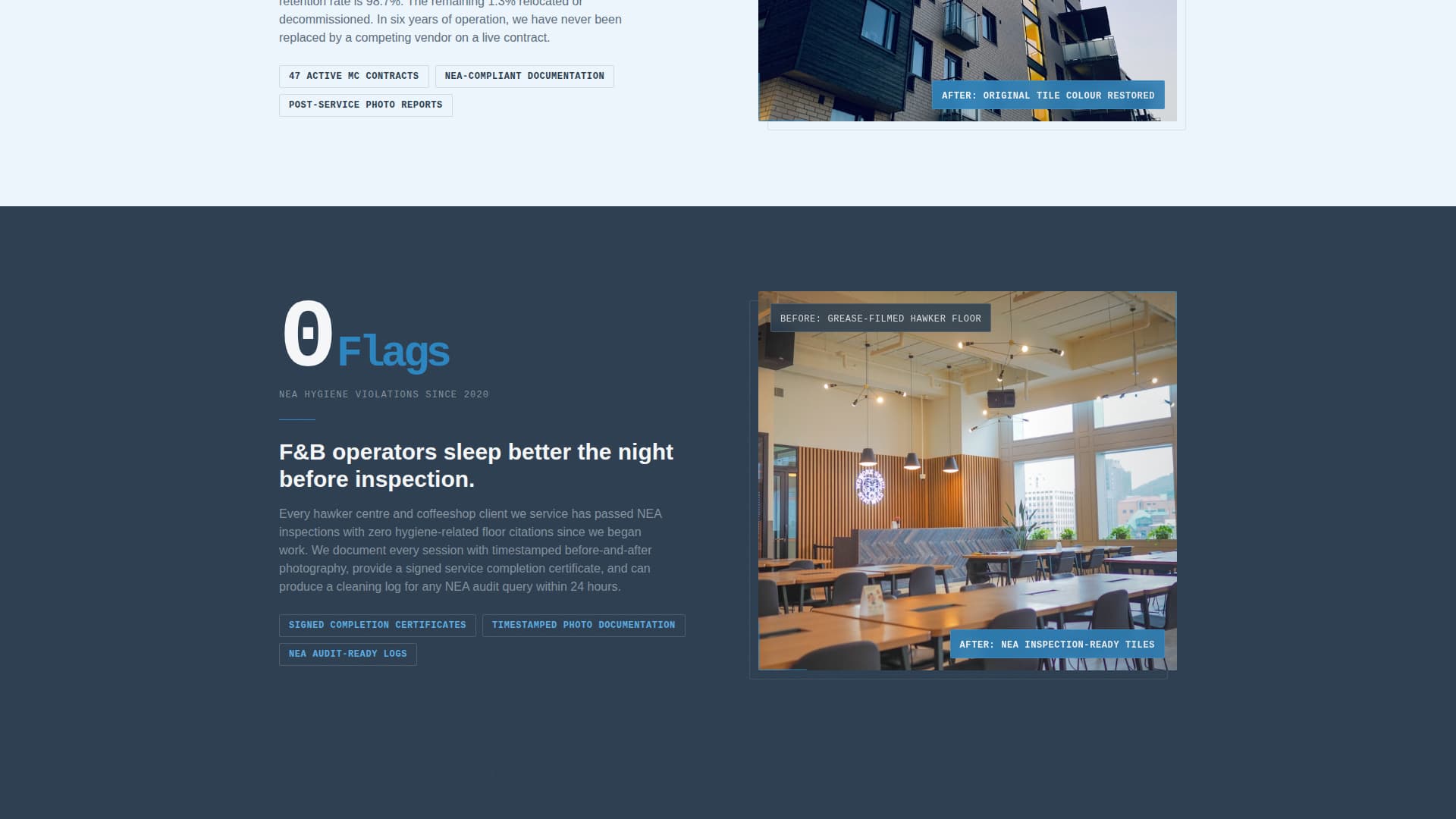 Singapore Local Specialist Booking Website Template