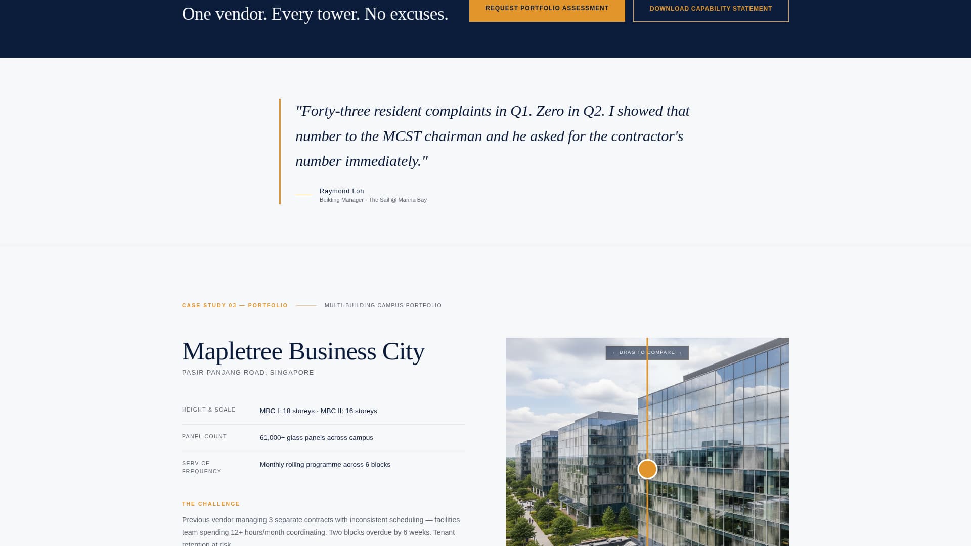 Singapore Local Portfolio Website Template