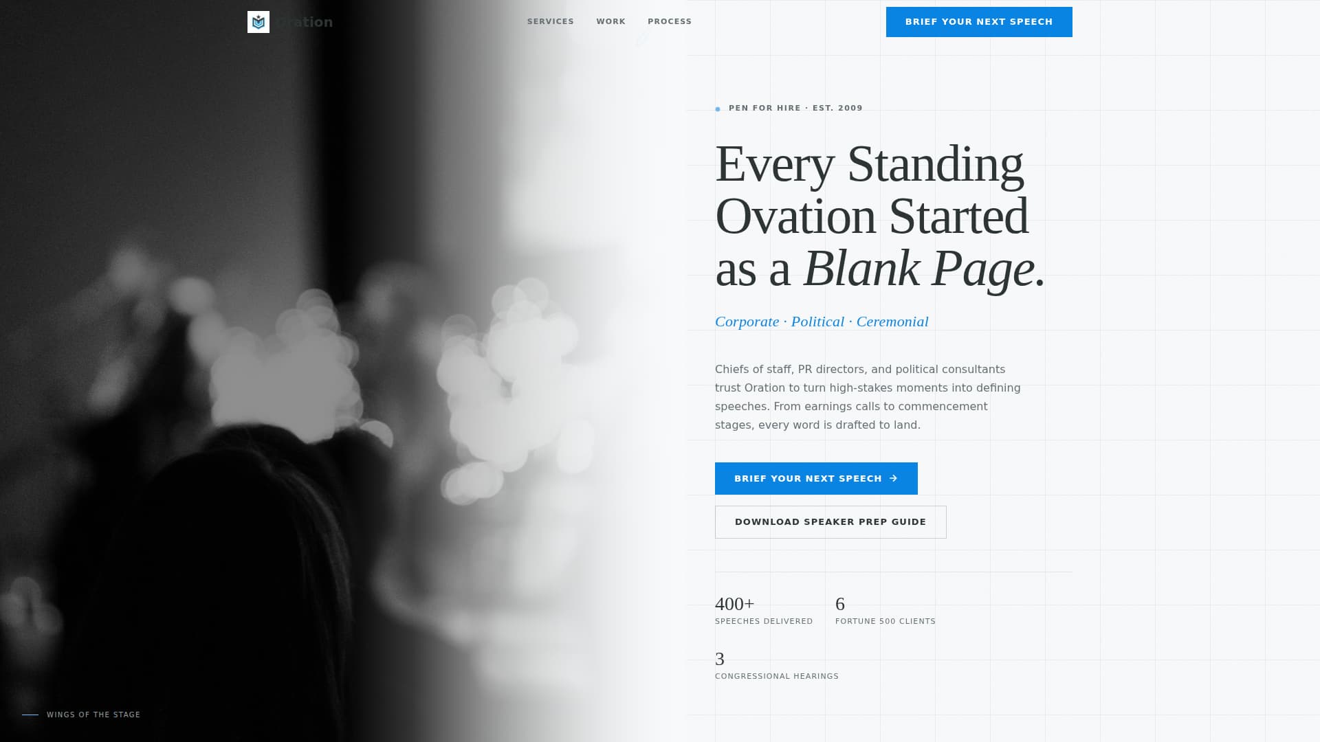 Speechwriter Careers Website Template