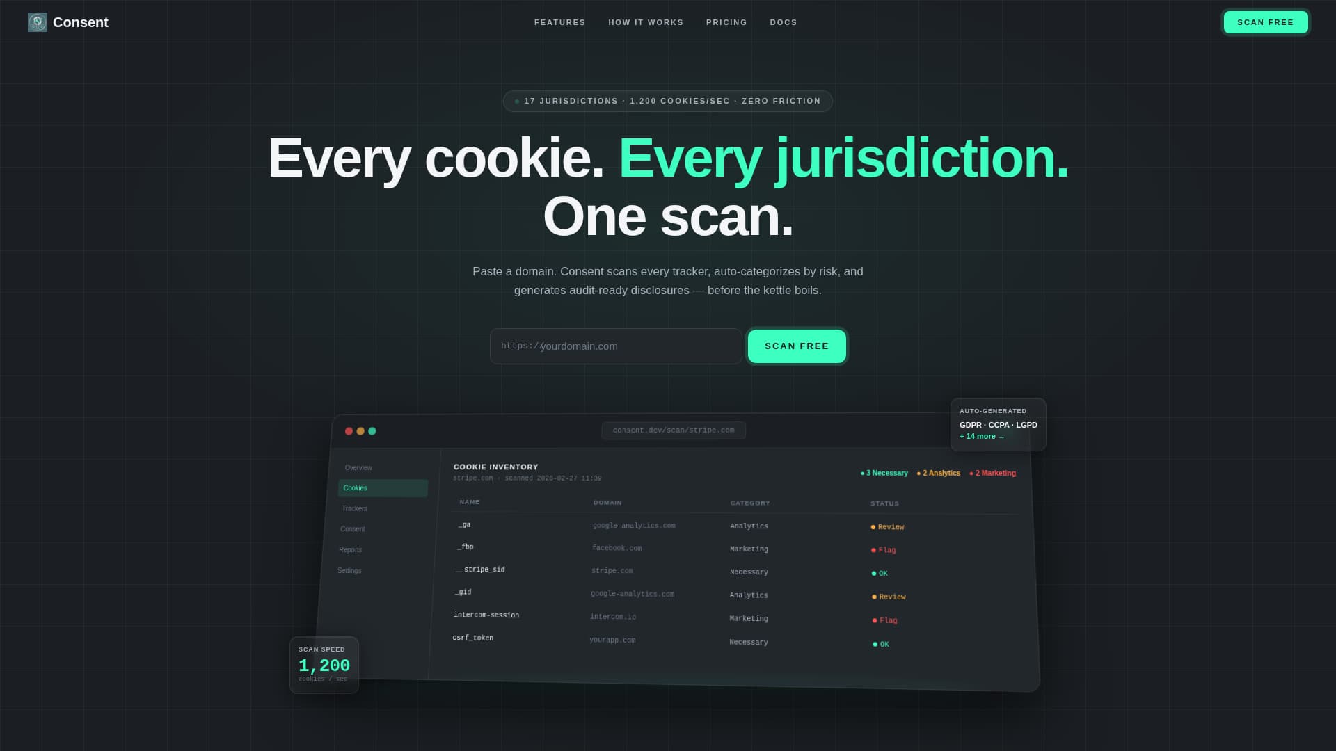 Consent - Precision Compliance Landing Page Template