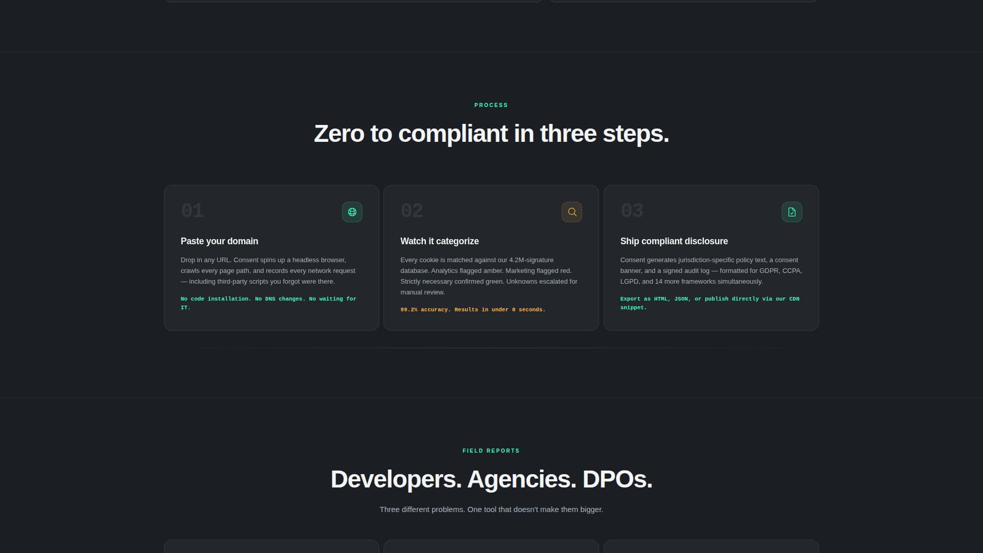 Consent - Precision Compliance Landing Page Template