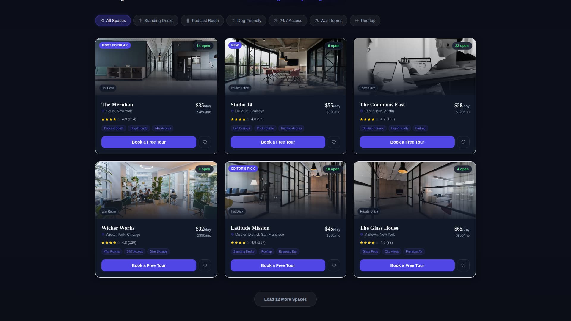 Deskdrop - Electric Coworking Landing Page Template